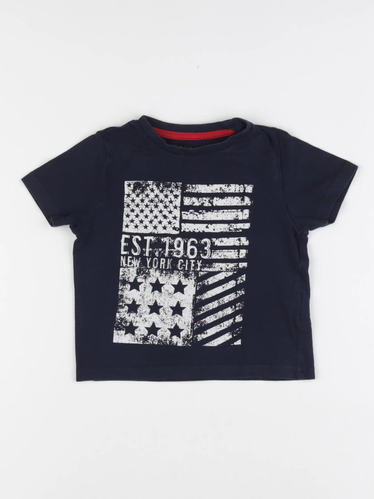Vertbaudet - tee-shirt bleu - 2 ans