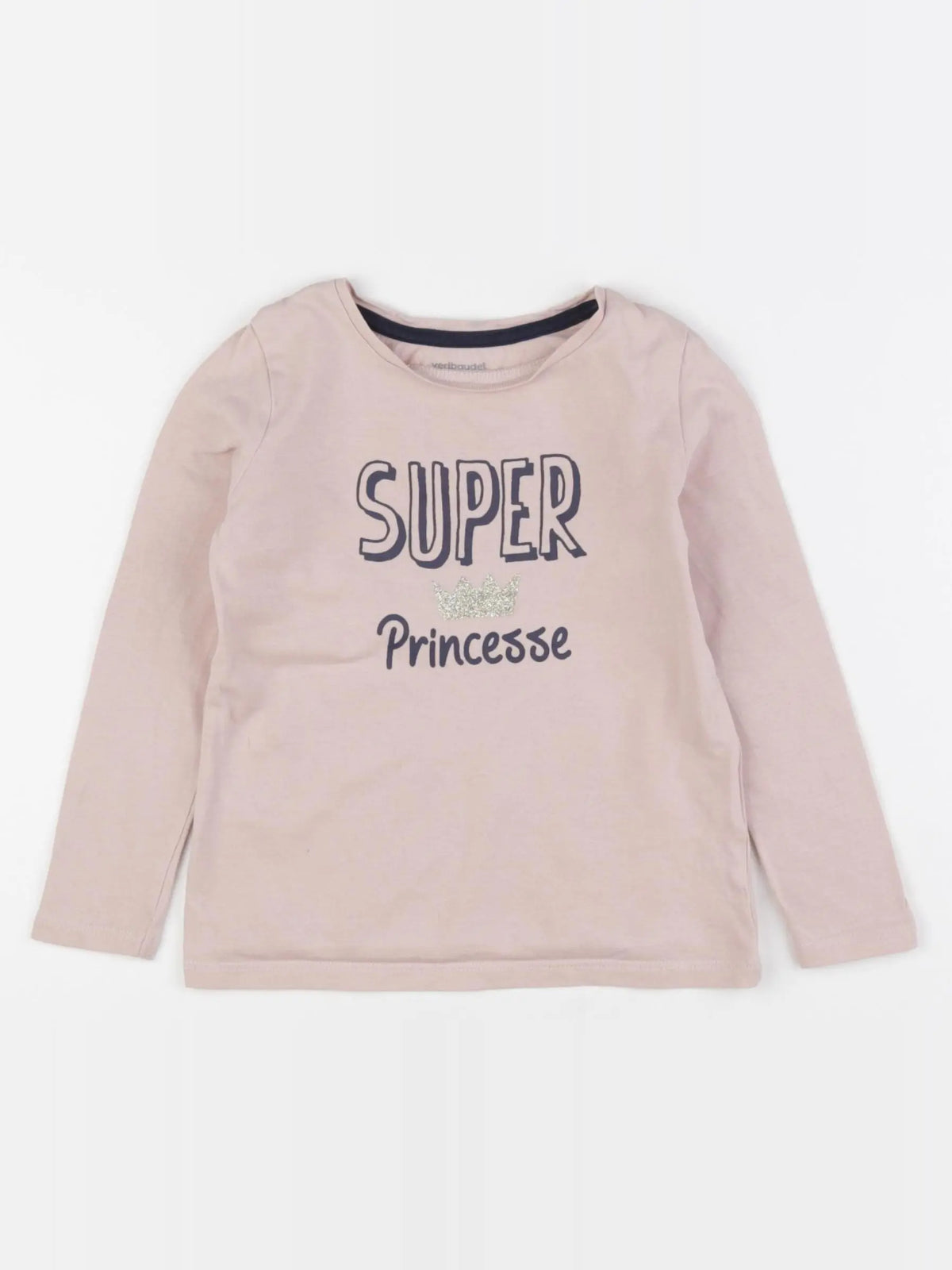 Vertbaudet - tee-shirt rose, or - 3 ans