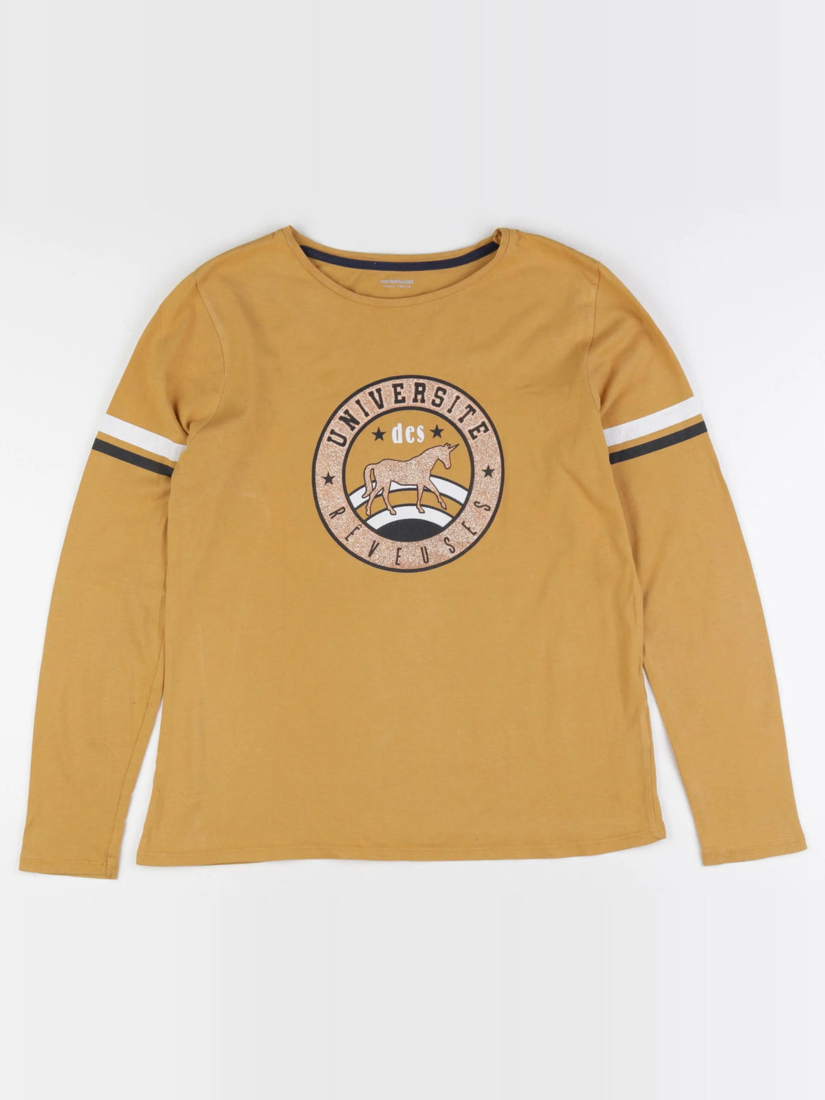 Vertbaudet - tee-shirt jaune - 14 ans