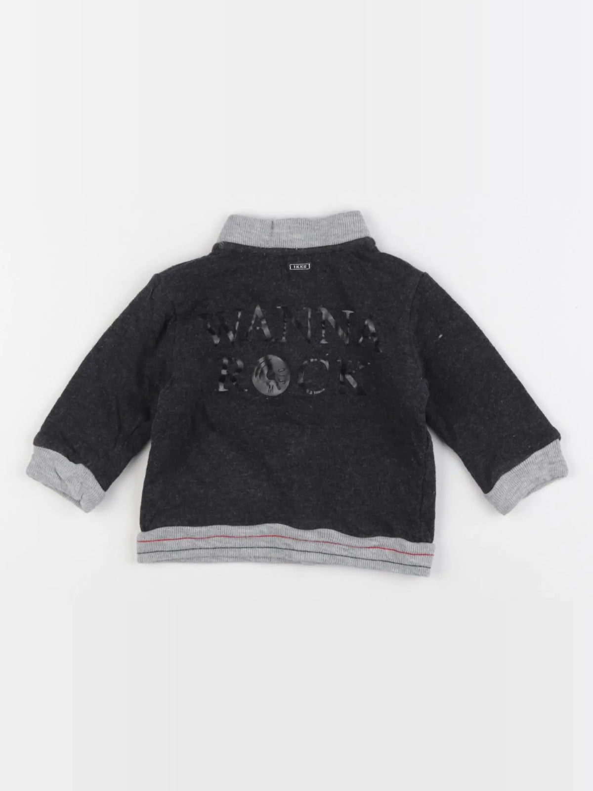 IKKS - sweat gris - 6 mois