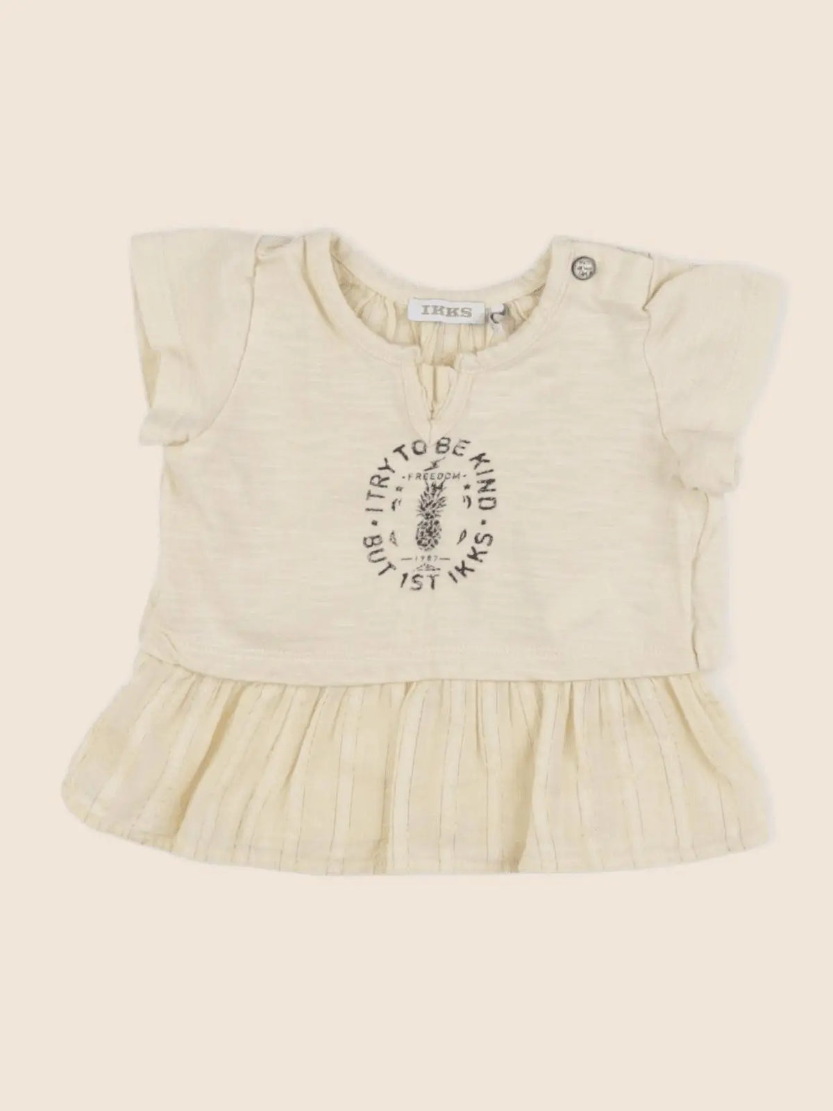 IKKS - blouse beige - 6 mois