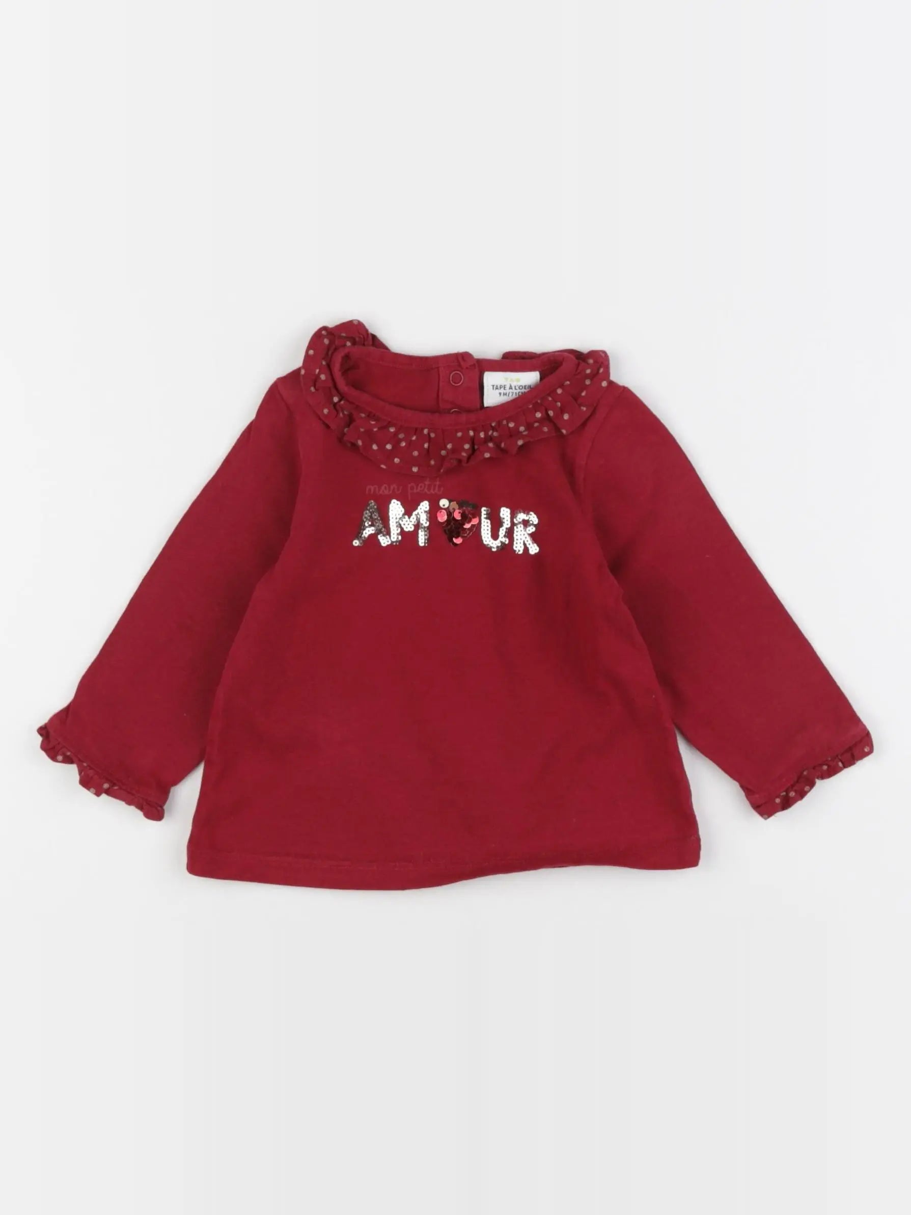 Tape à l'oeil - tee-shirt rouge - 9 mois