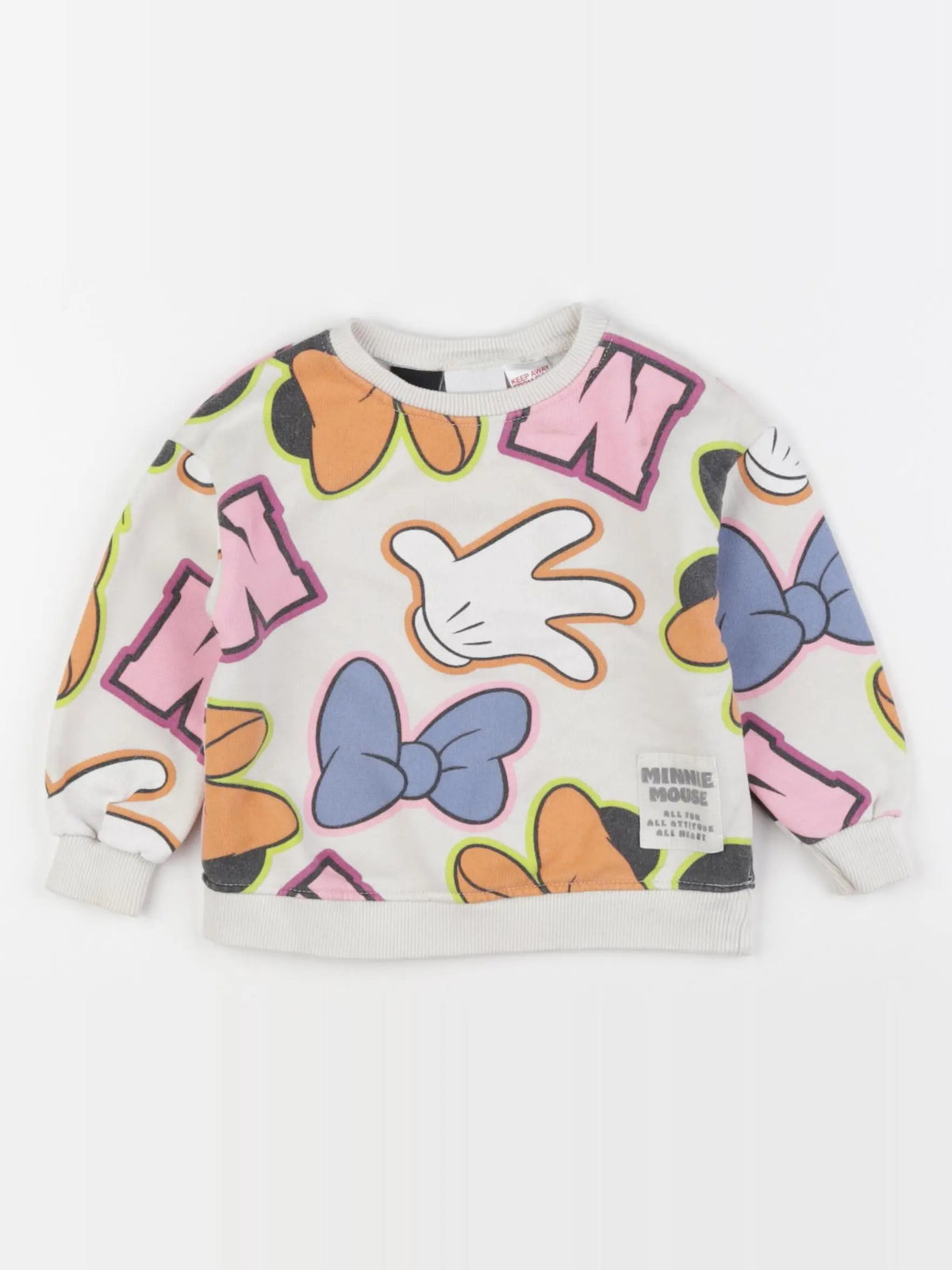 Zara - sweat multicolore - 9/12 mois