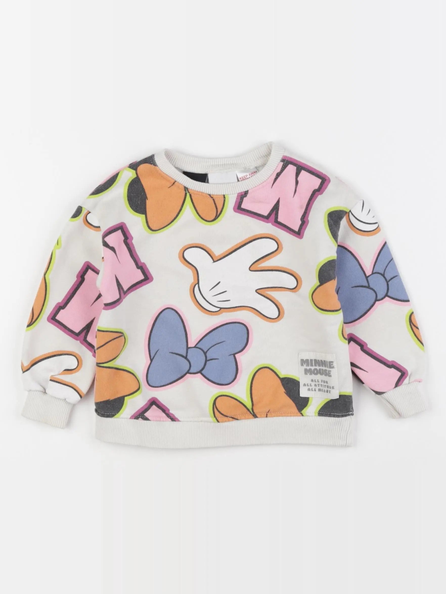 Zara - sweat multicolore - 9/12 mois