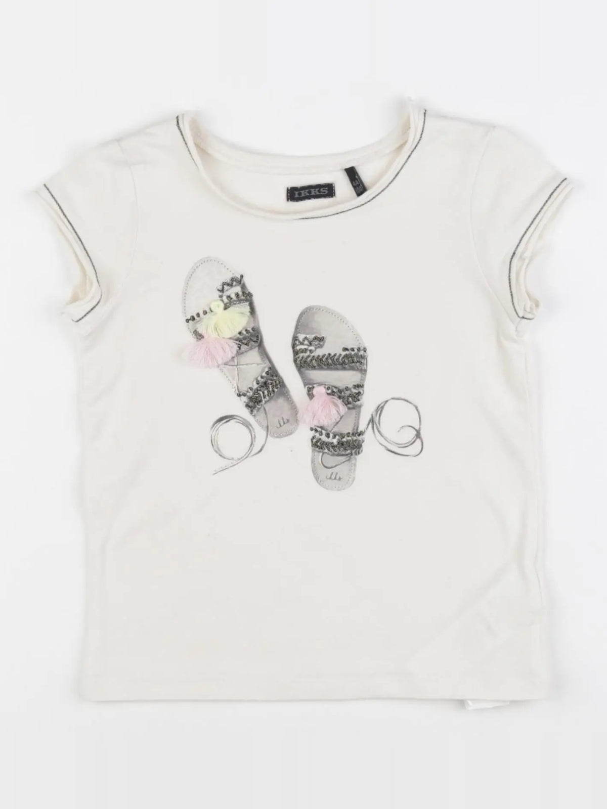 IKKS - tee-shirt beige - 4 ans