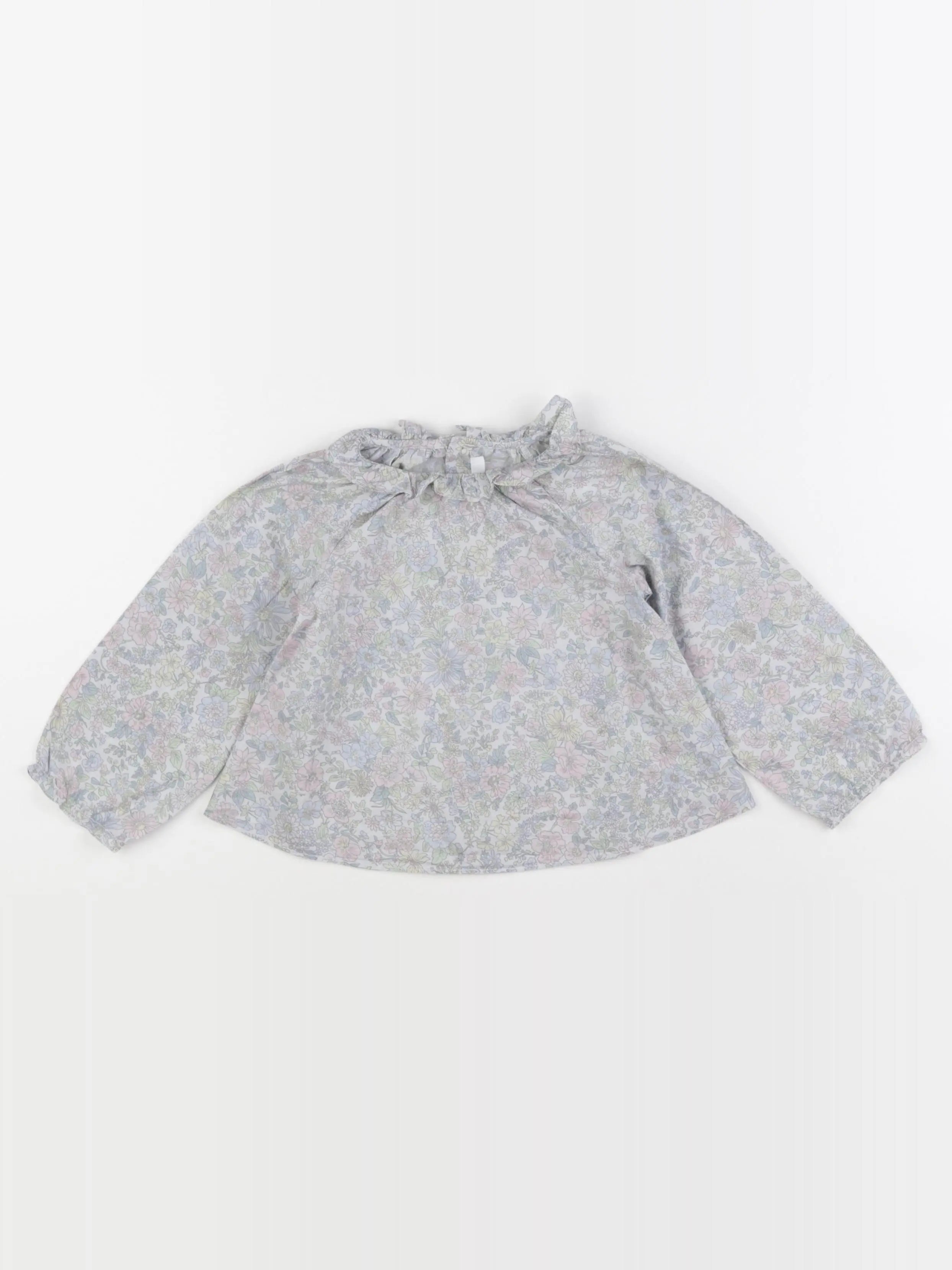 Jacadi - blouse liberty bleu - 24 mois