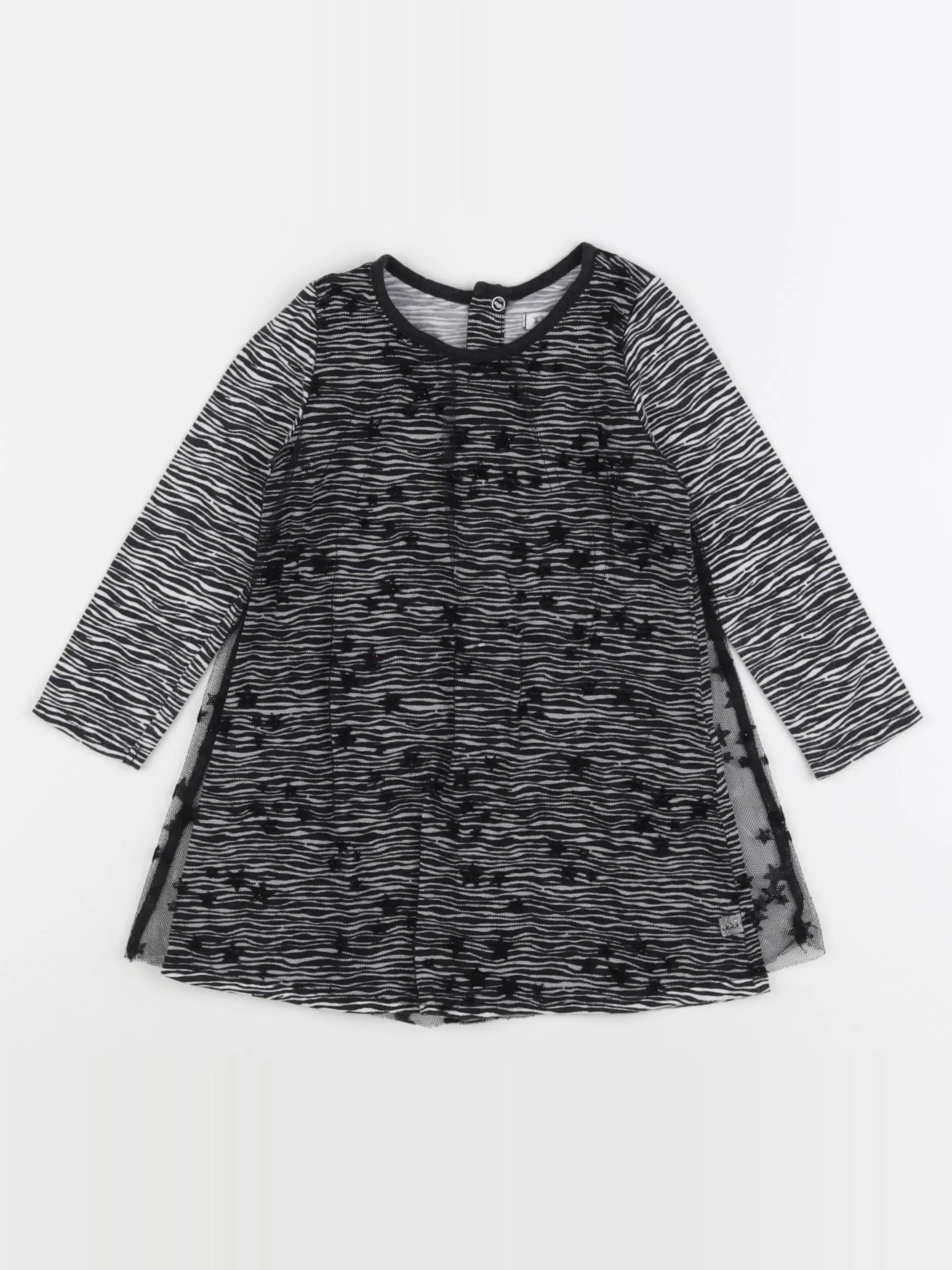 IKKS - robe noir - 18 mois