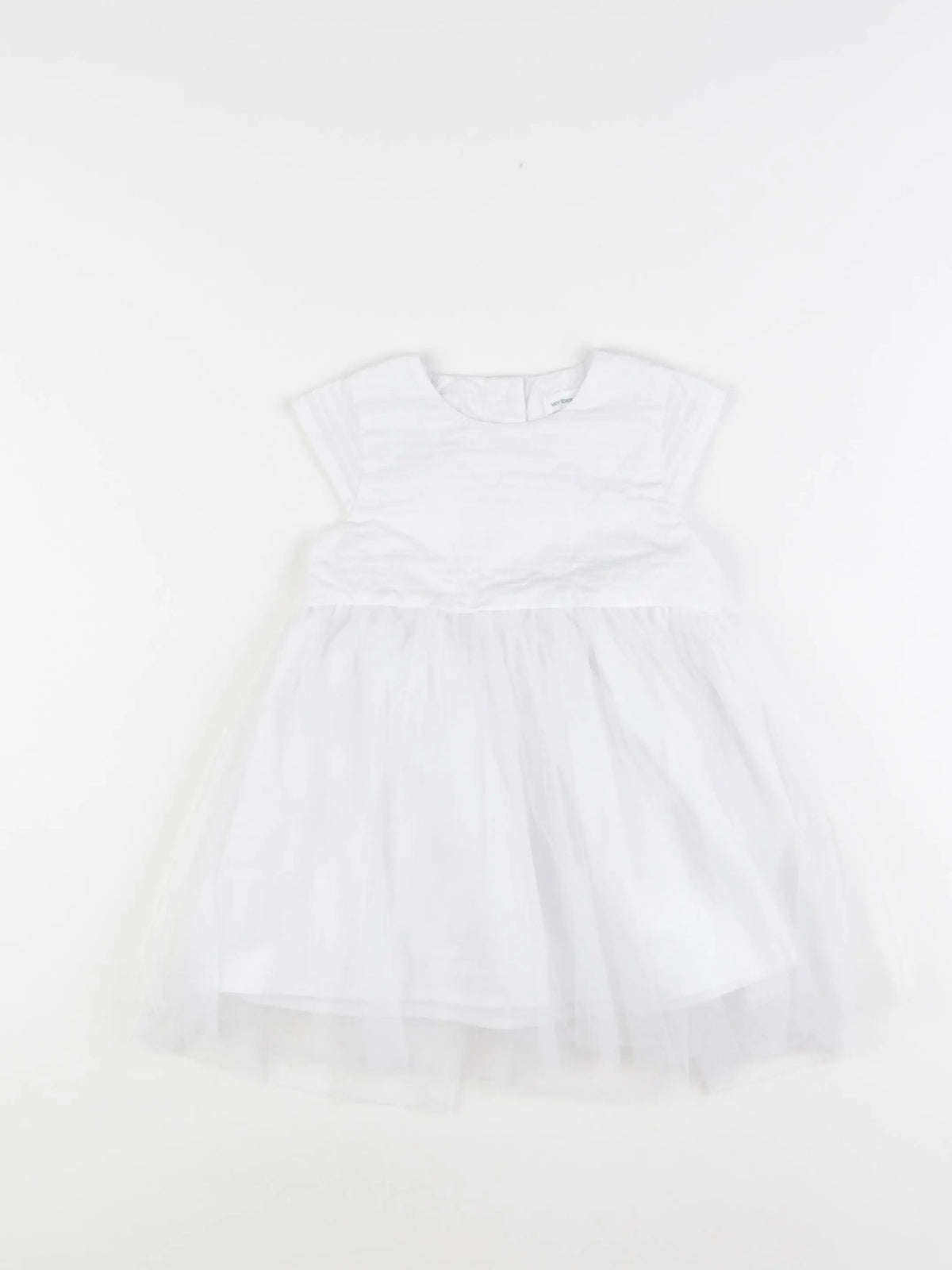 Vertbaudet - robe blanc - 18 mois