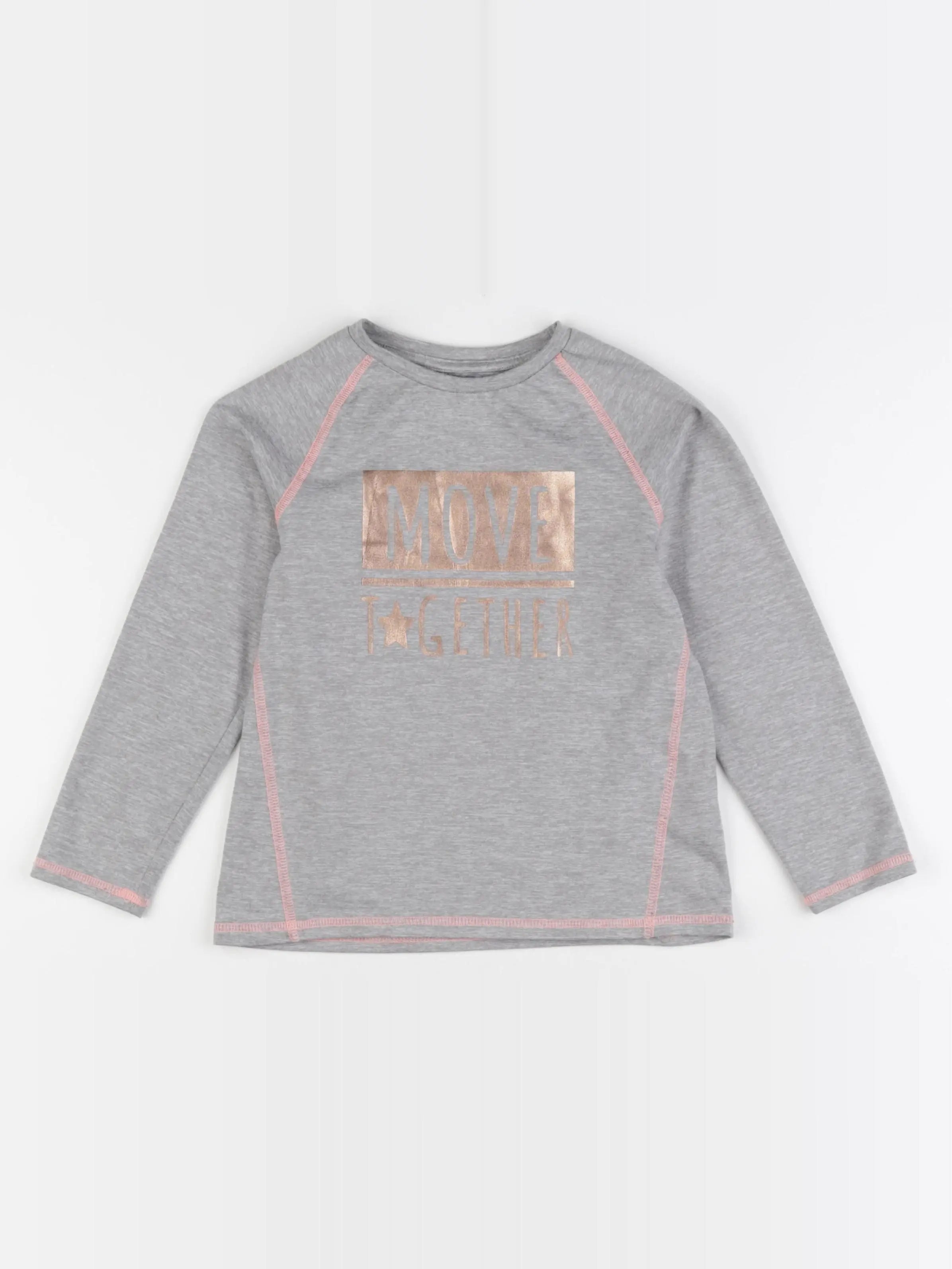 Vertbaudet - tee-shirt gris - 6 ans