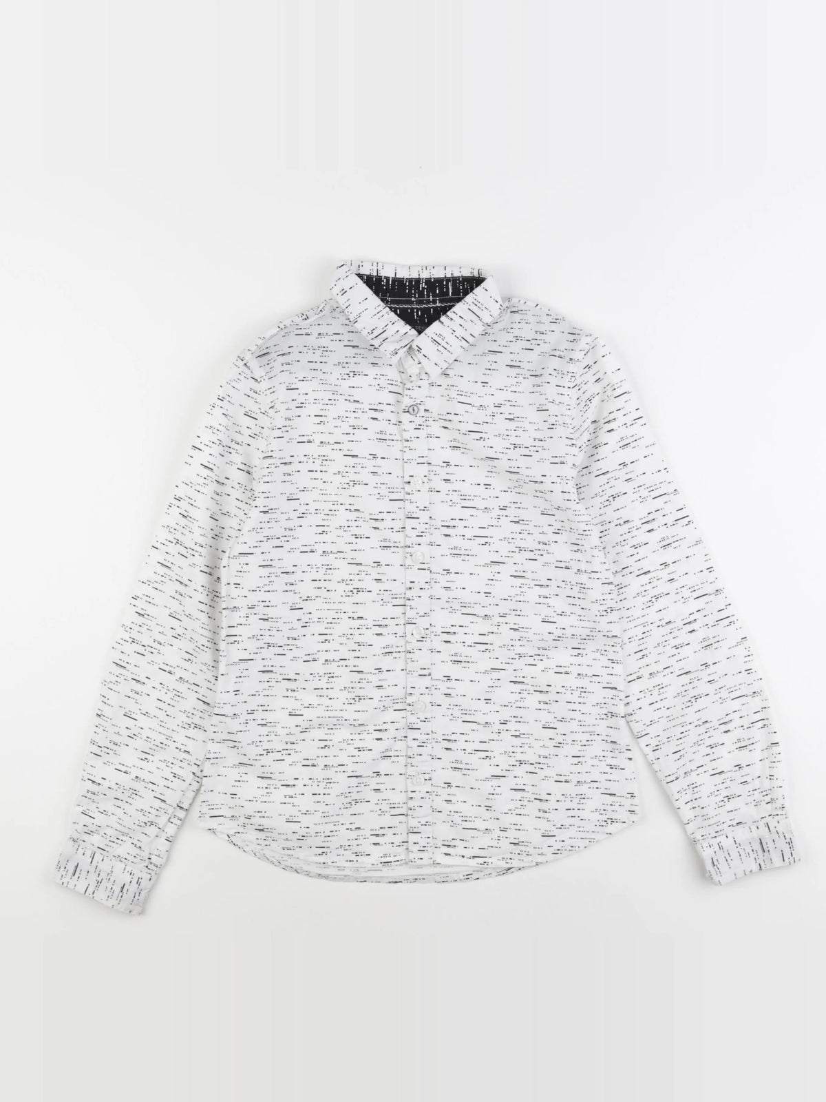 IKKS - chemise blanc, gris - 10 ans