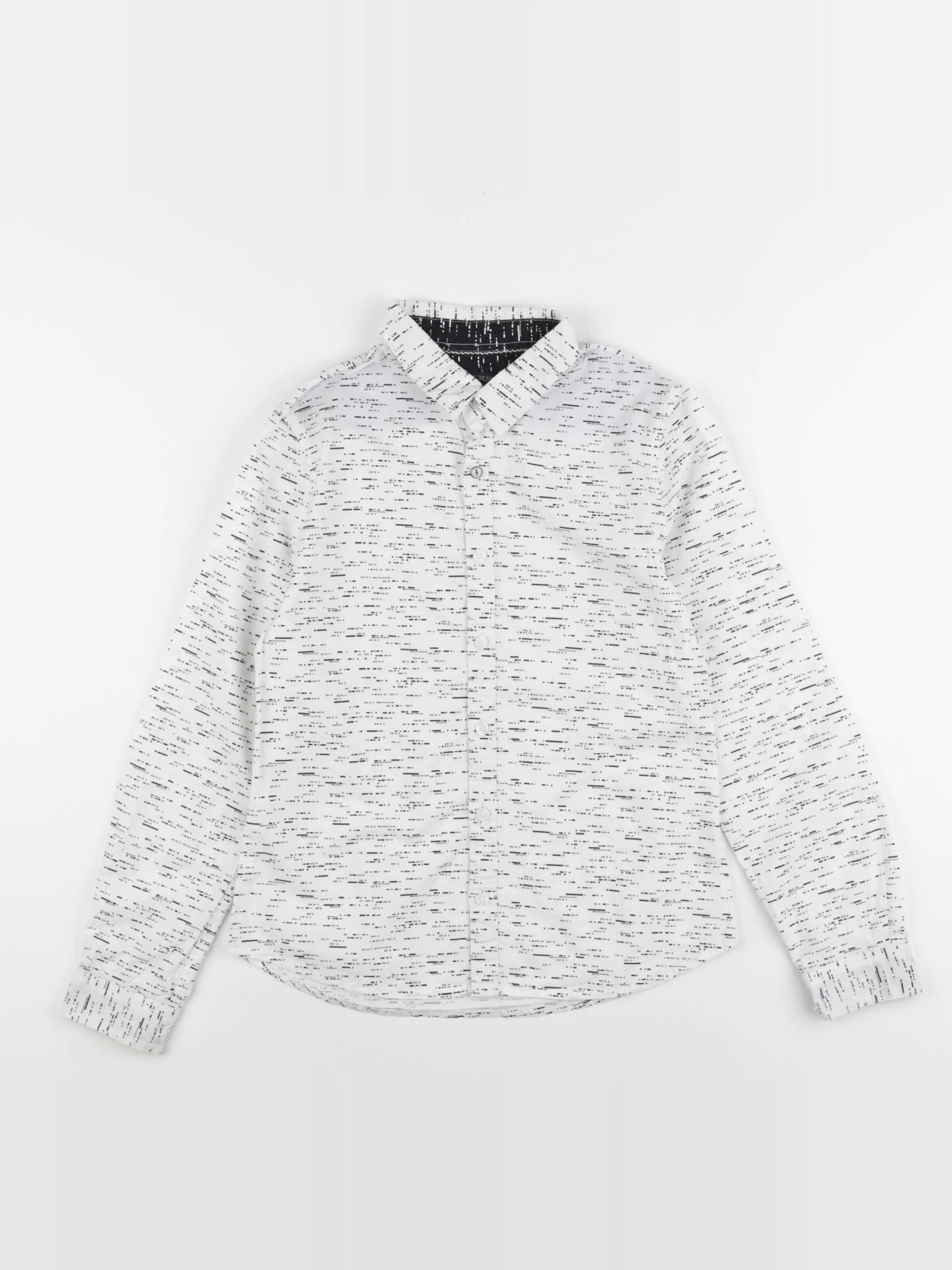 IKKS - chemise blanc, gris - 10 ans