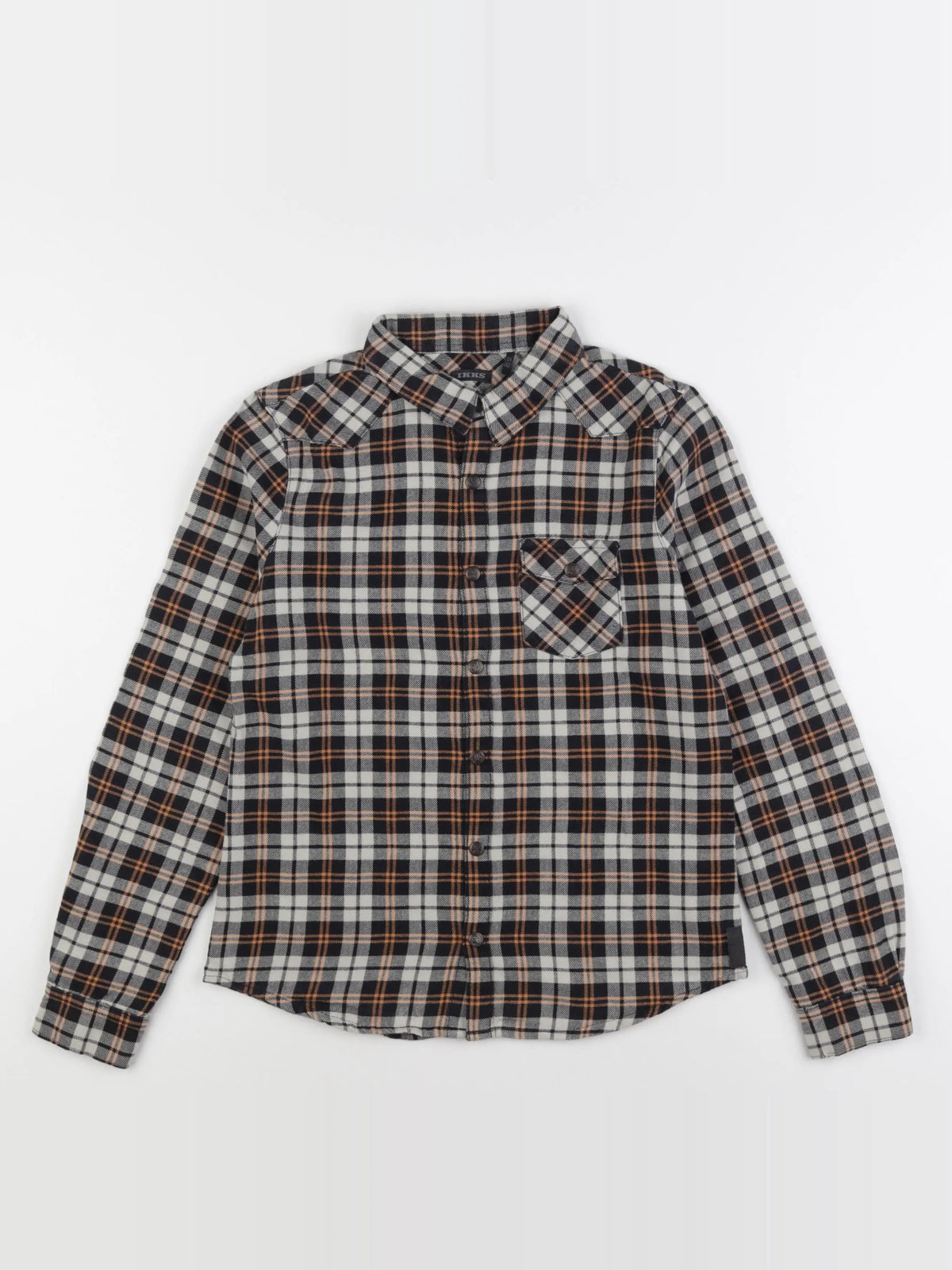 IKKS - chemise noir, orange - 12 ans