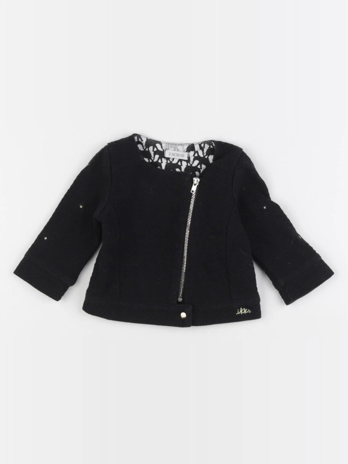 IKKS - sweat noir - 6 mois