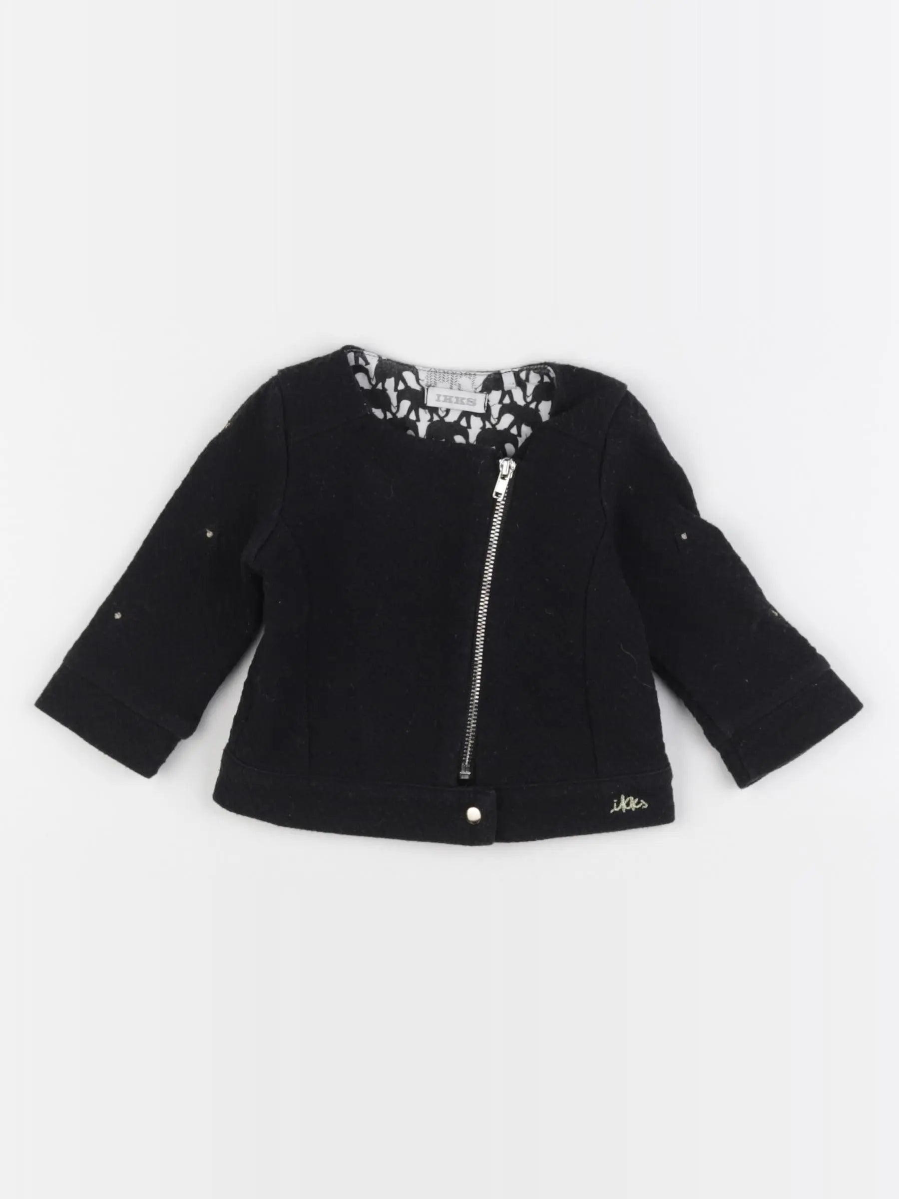 IKKS - sweat noir - 6 mois