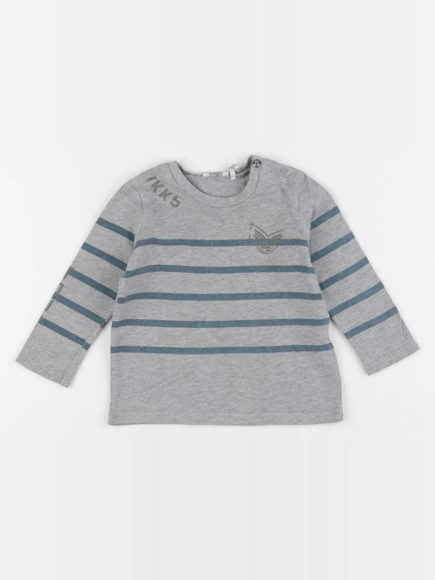 IKKS - tee-shirt gris - 6 mois