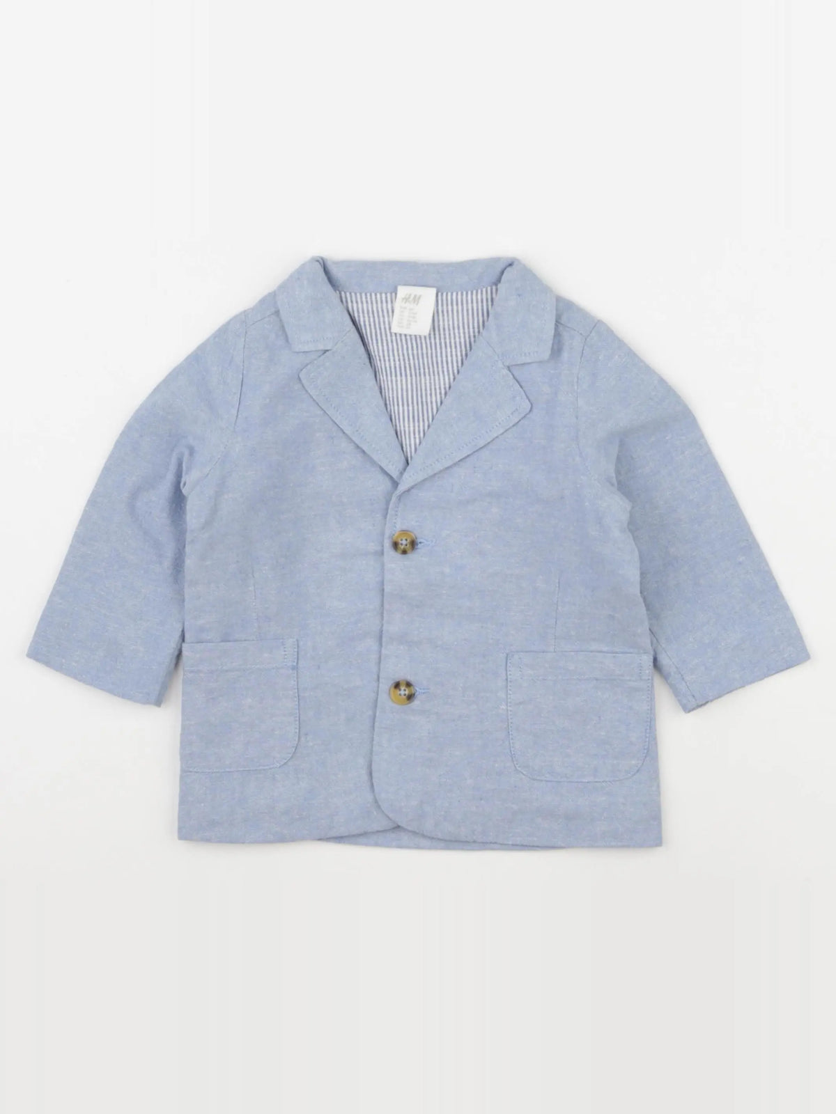 H&M - veste bleu - 3/6 mois