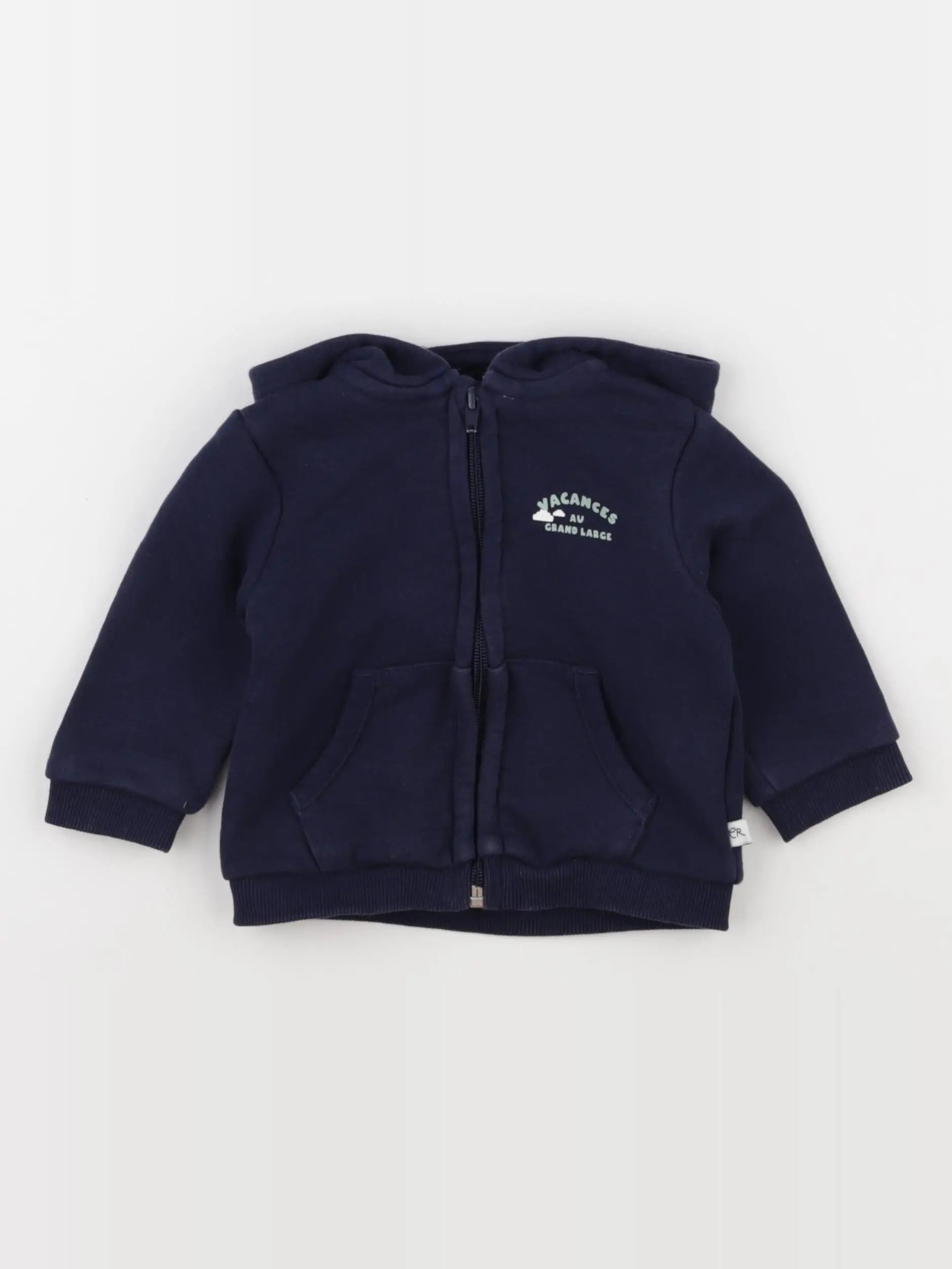 Cadet Rousselle - sweat bleu - 6 mois