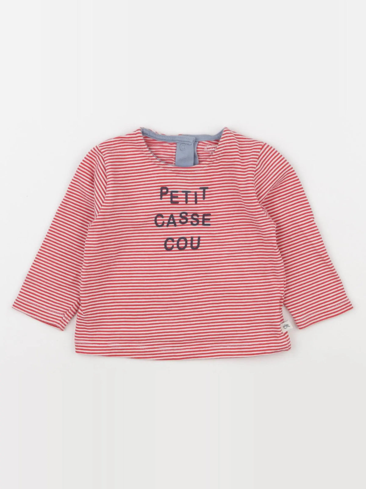 Vertbaudet - tee-shirt rouge - 6 mois