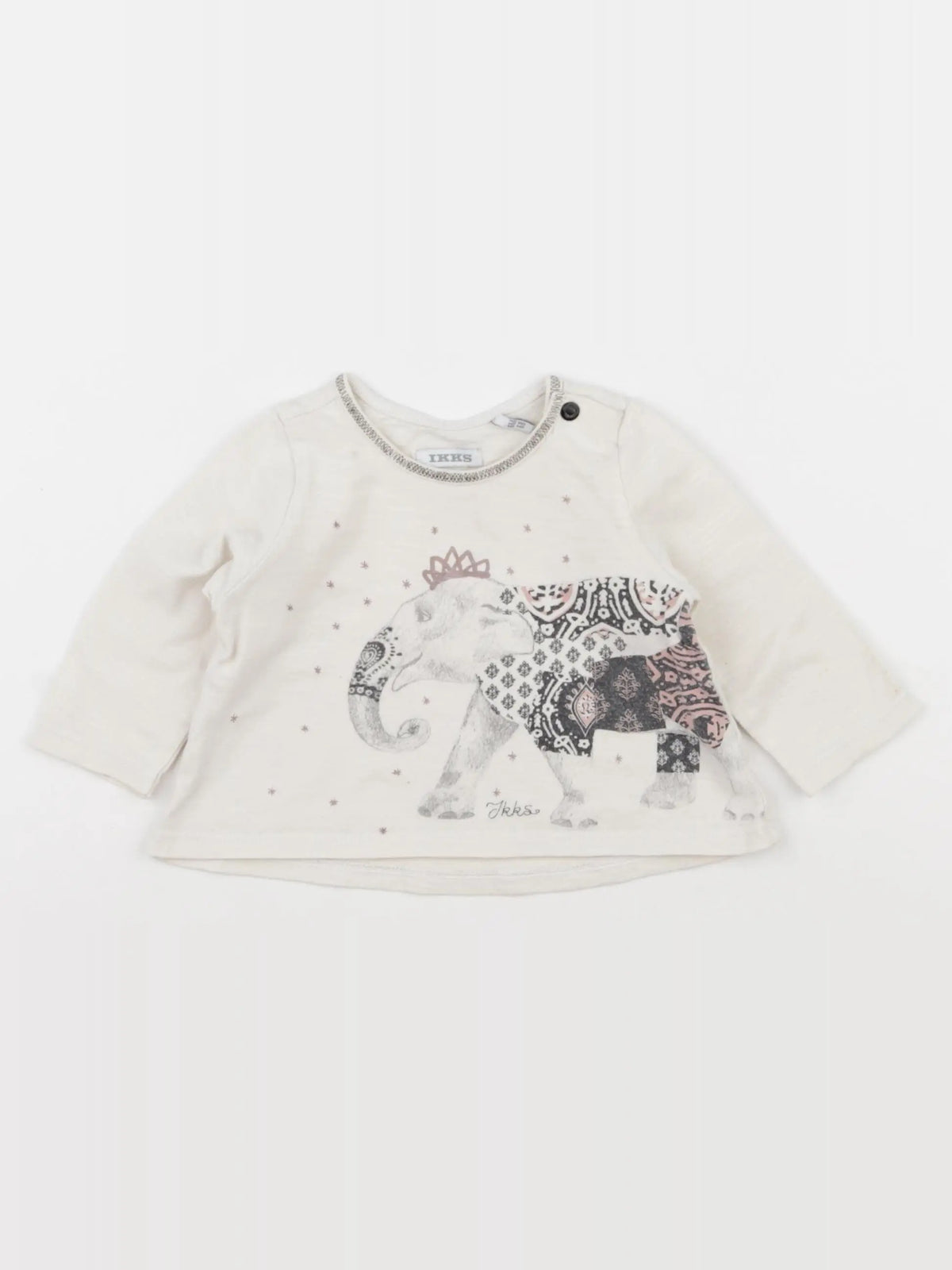 IKKS - tee-shirt beige - 6 mois