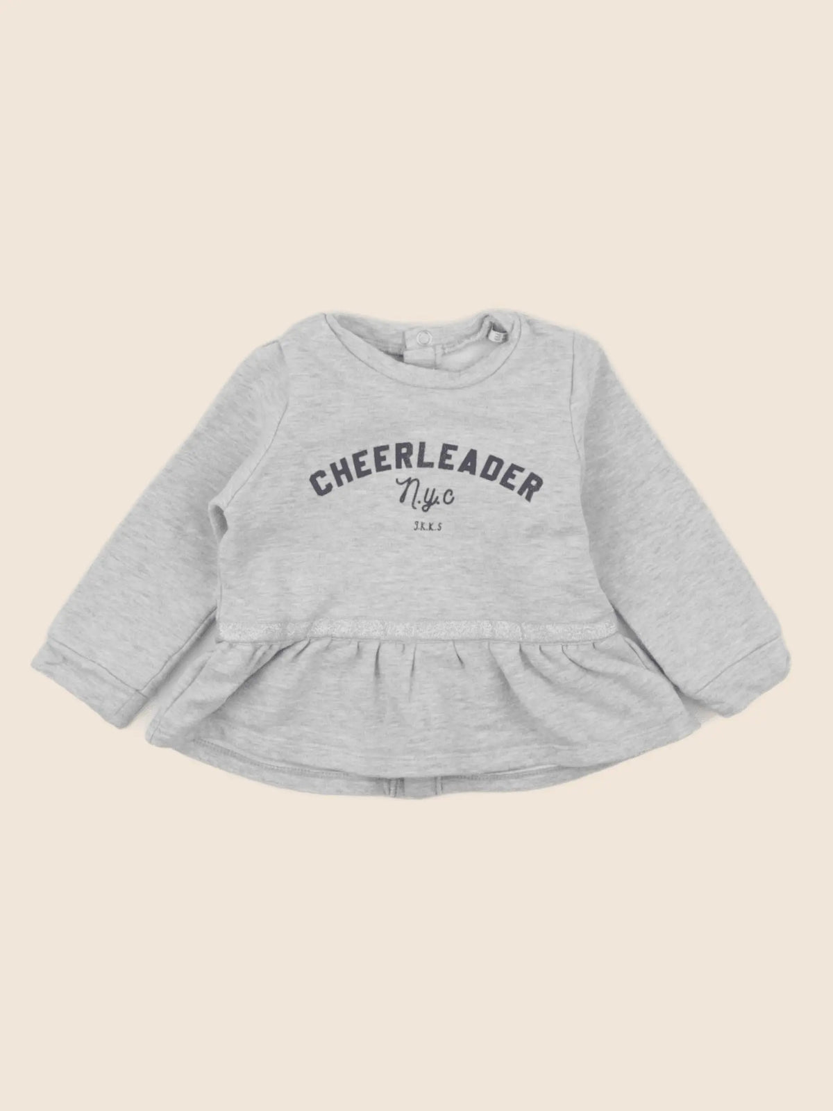 IKKS - sweat gris - 6 mois