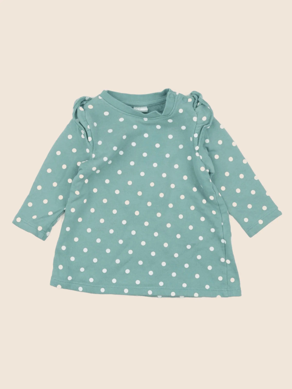 H&M - robe vert - 6 mois