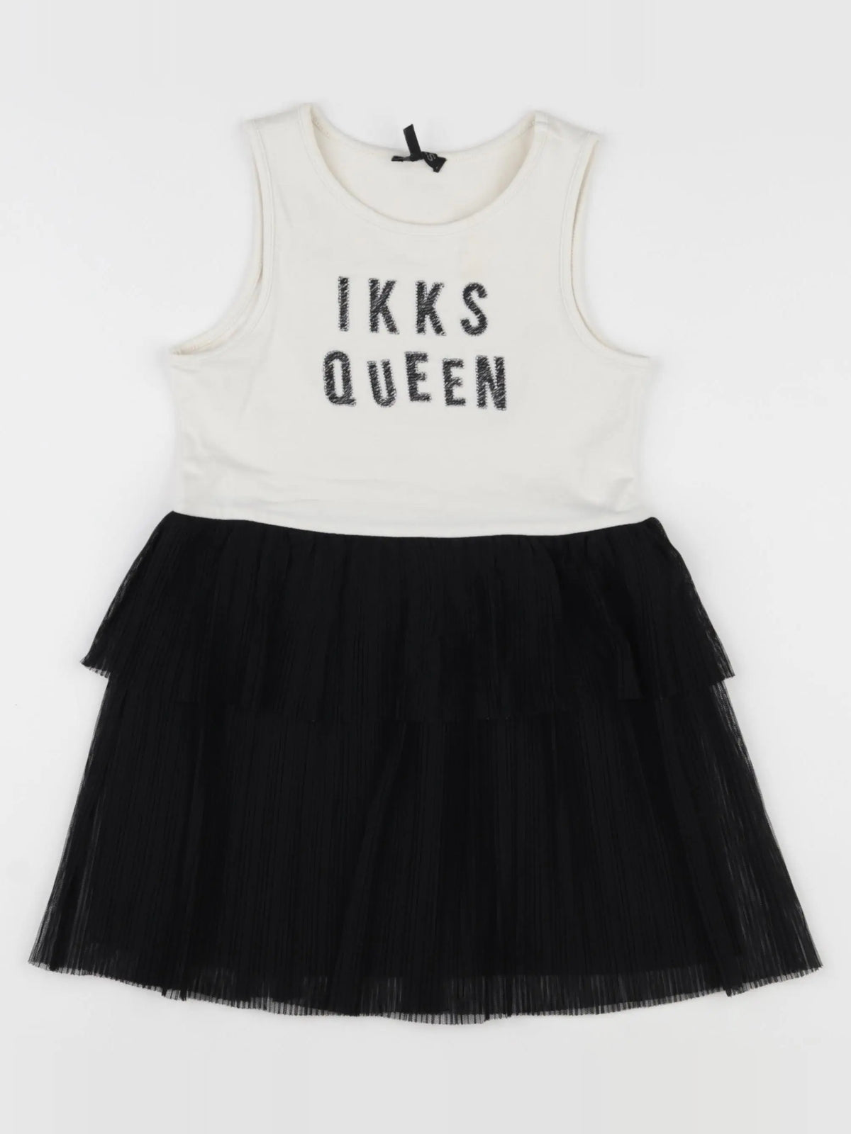 IKKS - robe blanc, noir - 4 ans
