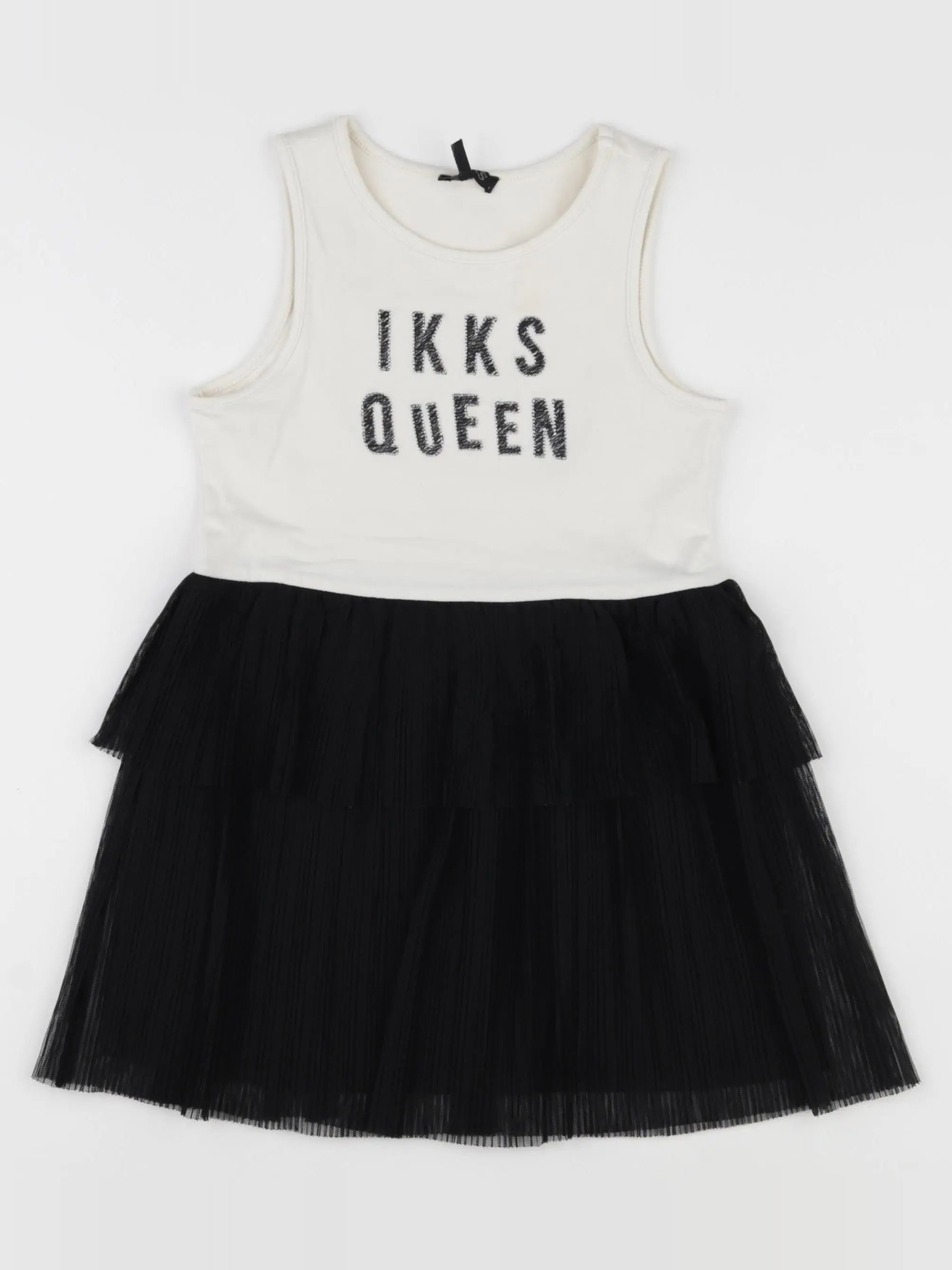 IKKS - robe blanc, noir - 4 ans