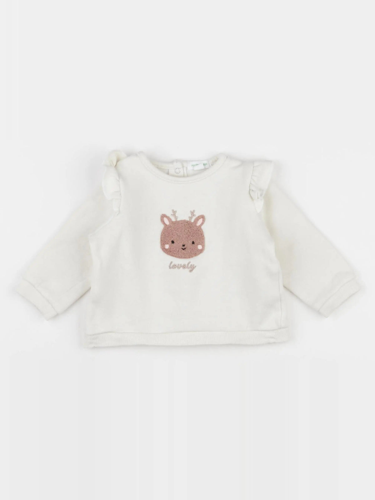 Vertbaudet - sweat blanc - 6 mois