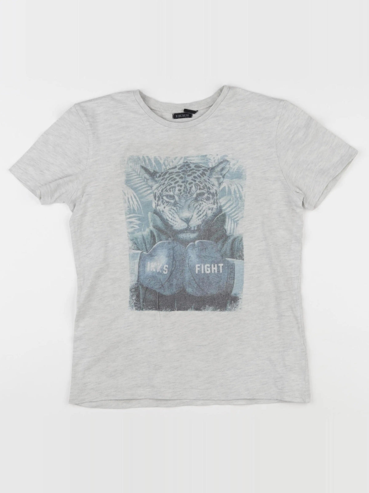 IKKS - tee-shirt gris - 10 ans