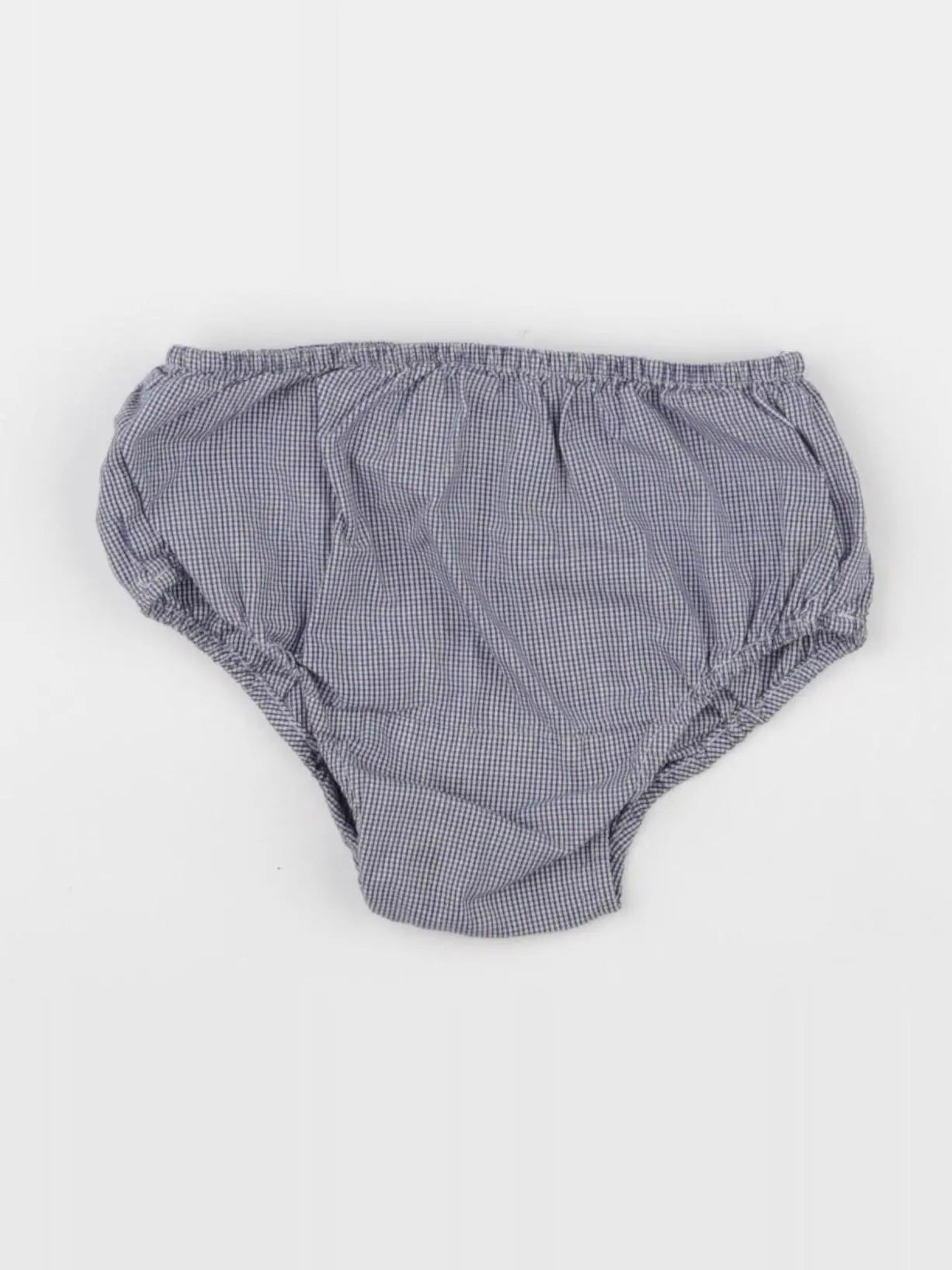 Zara - bloomer bleu, blanc - 9/12 mois