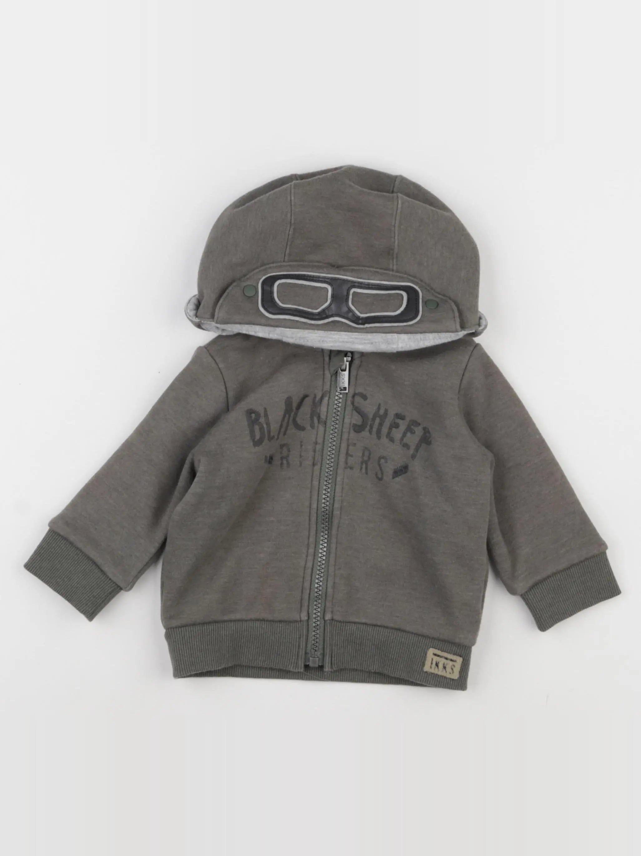 IKKS - sweat vert - 6 mois