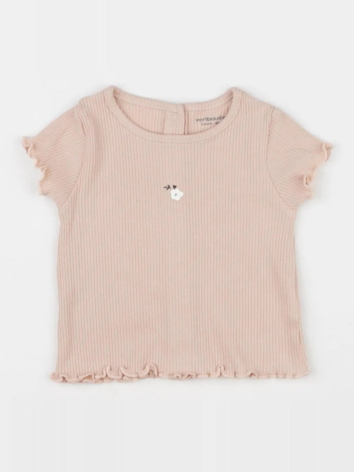 Vertbaudet - tee-shirt rose - 3 mois