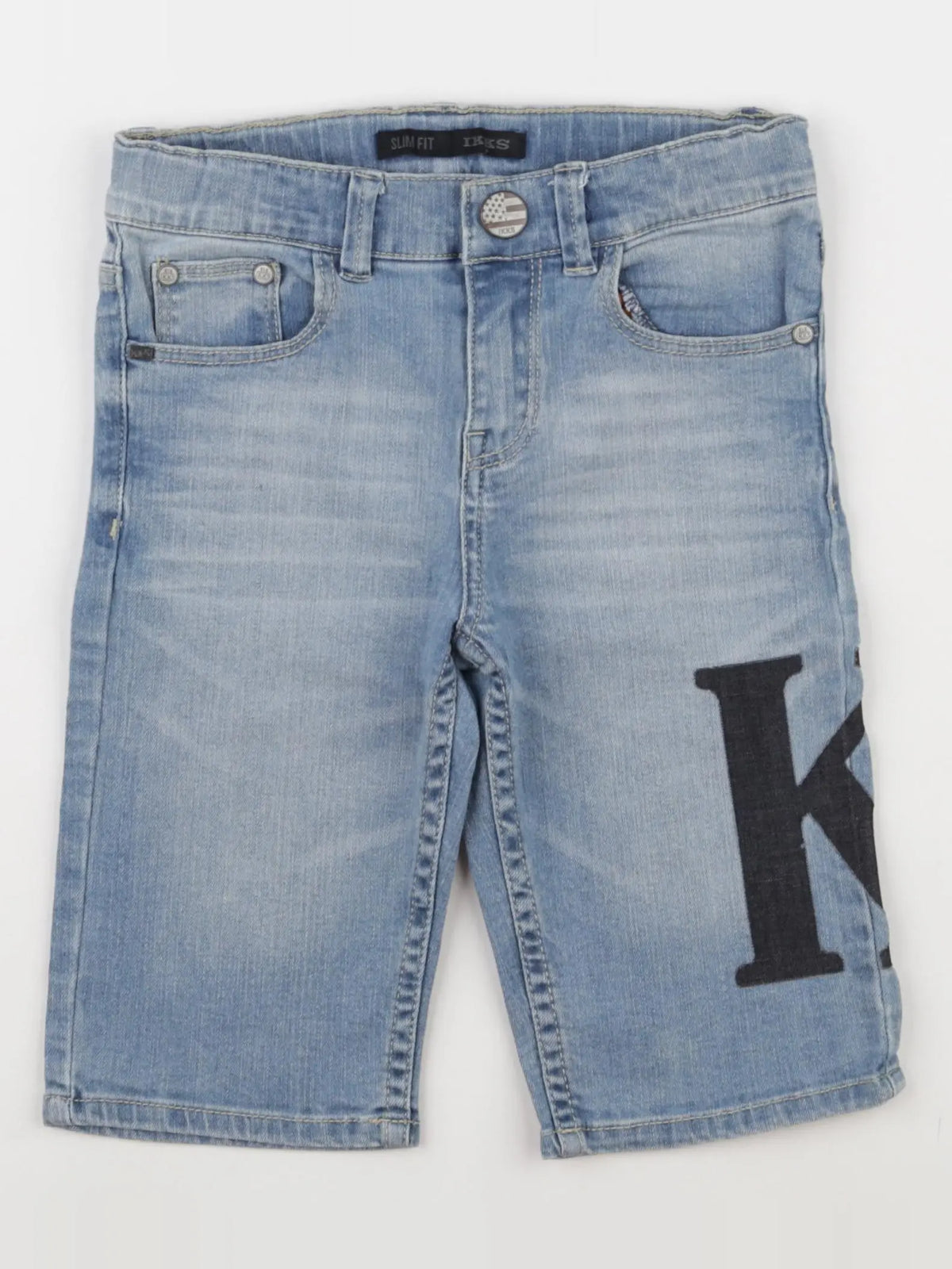 IKKS - short bleu - 8 ans