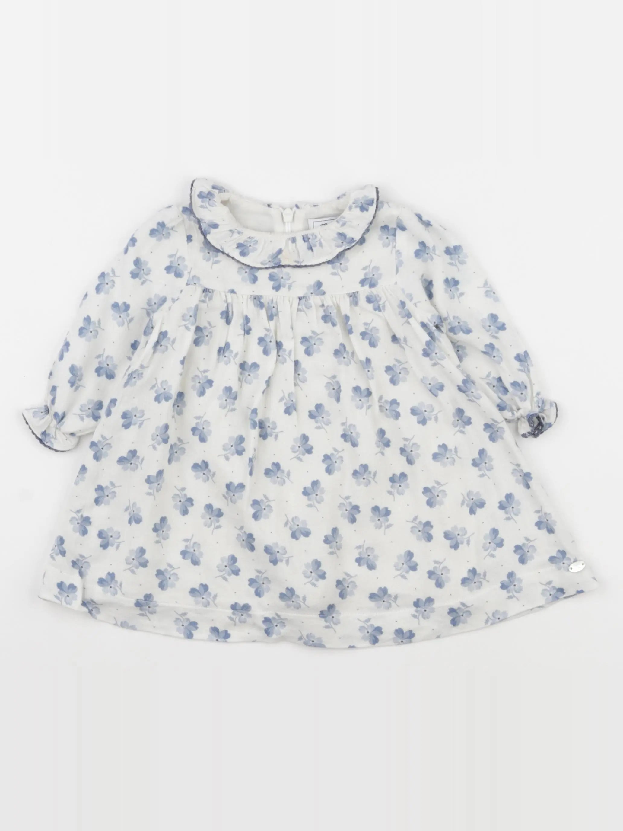 Tartine & Chocolat - robe bleu, blanc - 6 mois