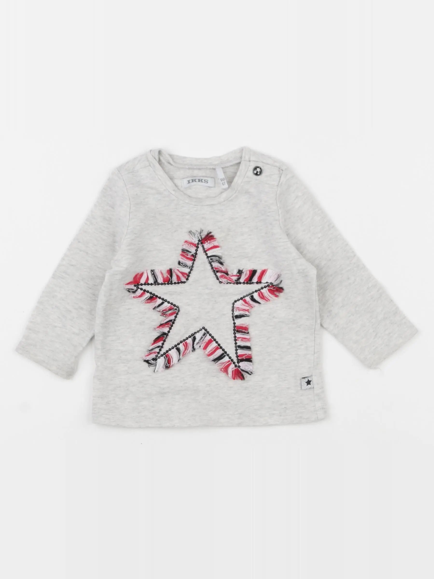 IKKS - tee-shirt gris - 6 mois