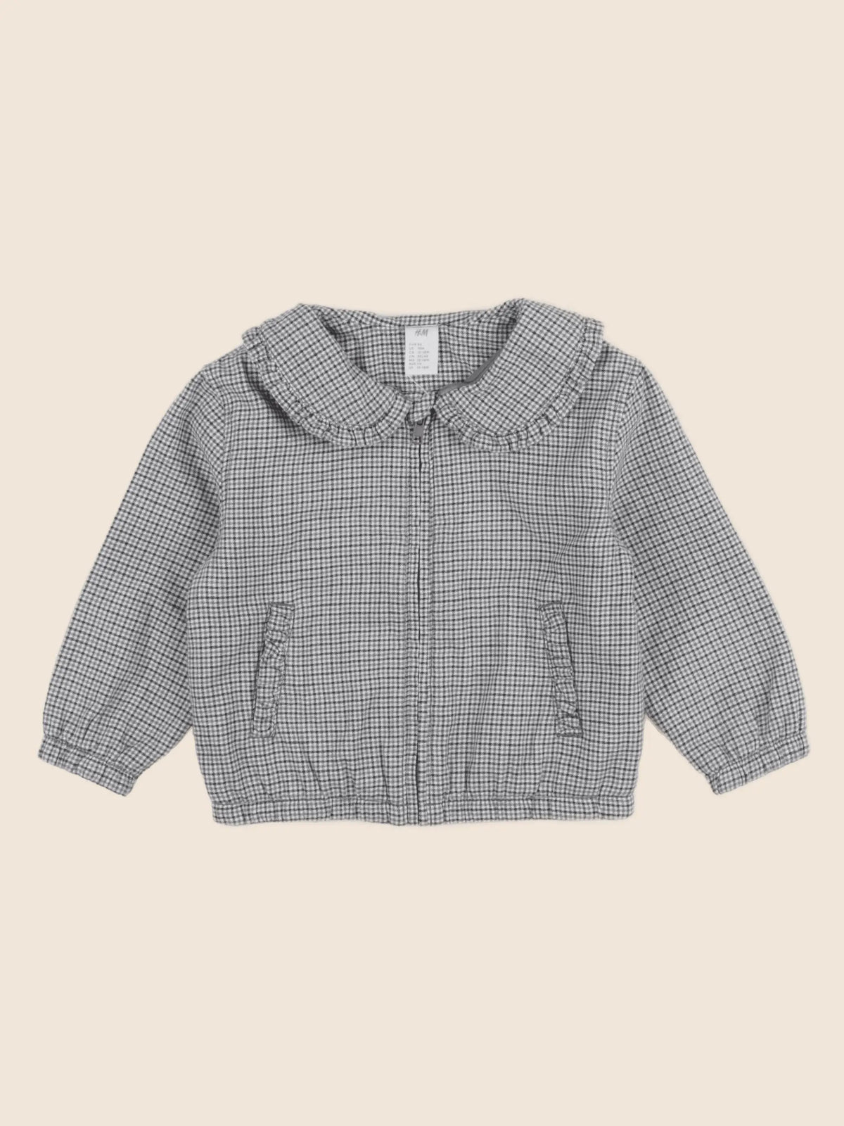 H&M - veste gris - 12/18 mois