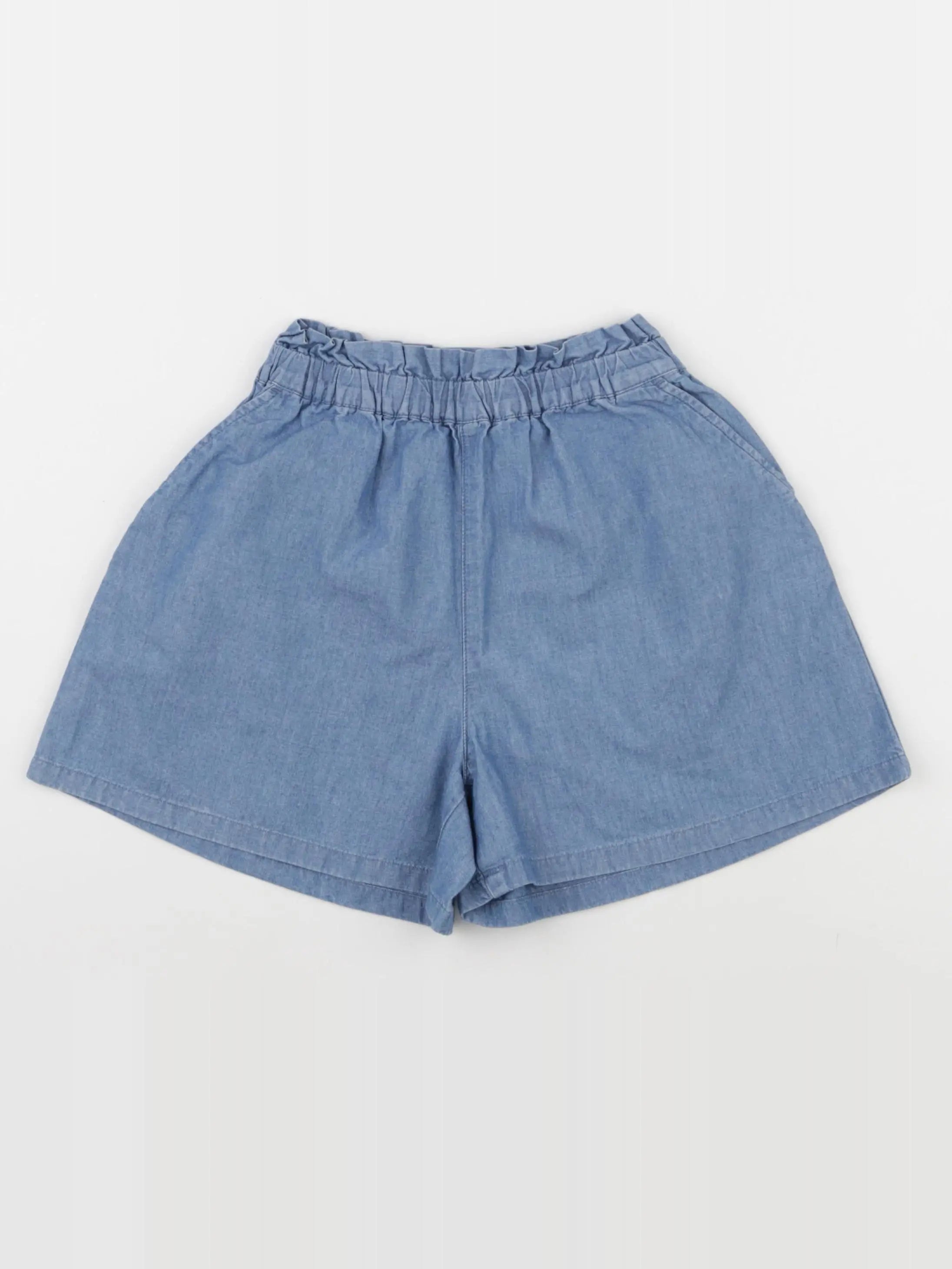 Uniqlo - short bleu - 3/4 ans