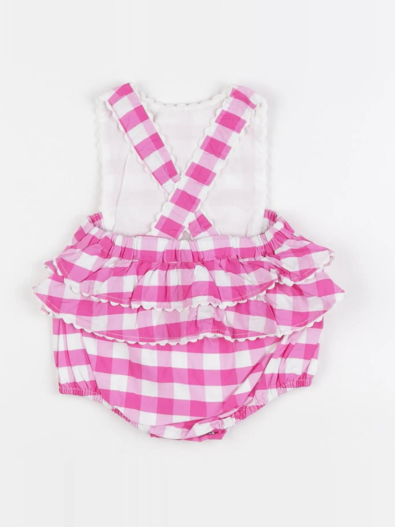 Jacadi - combinaison blanc, rose - 3 mois