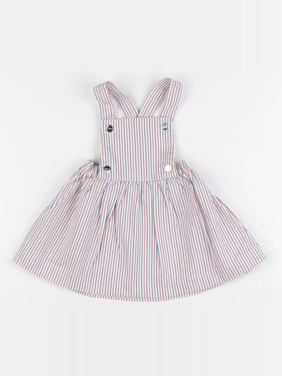 Jacadi - robe blanc, bleu, orange - 6 mois
