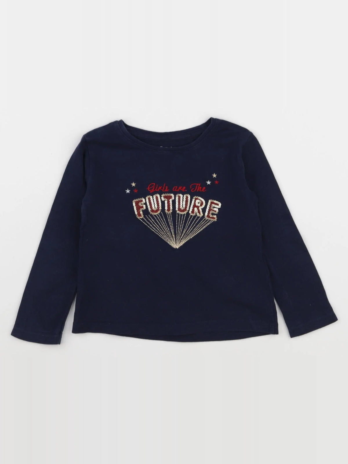 Vertbaudet - tee-shirt bleu - 2 ans