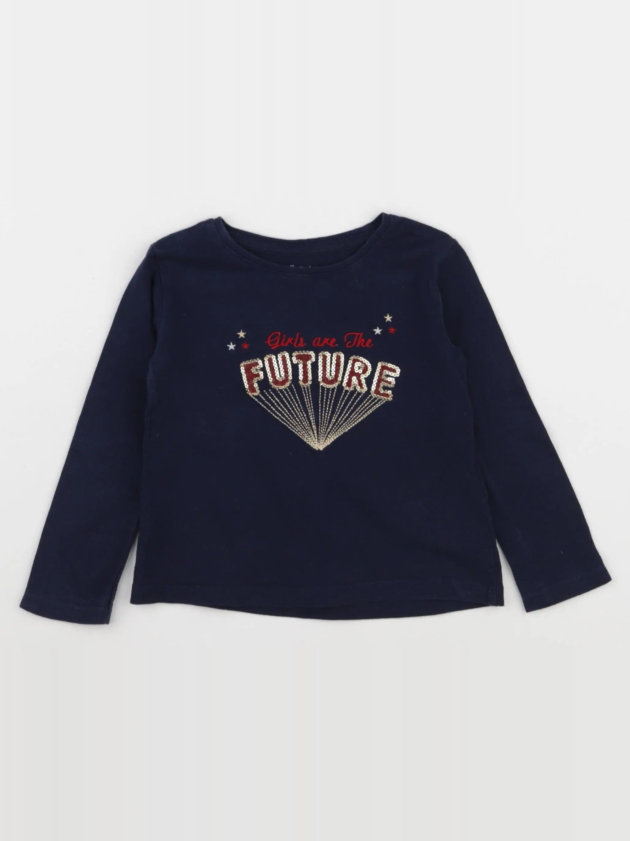 Vertbaudet - tee-shirt bleu - 2 ans