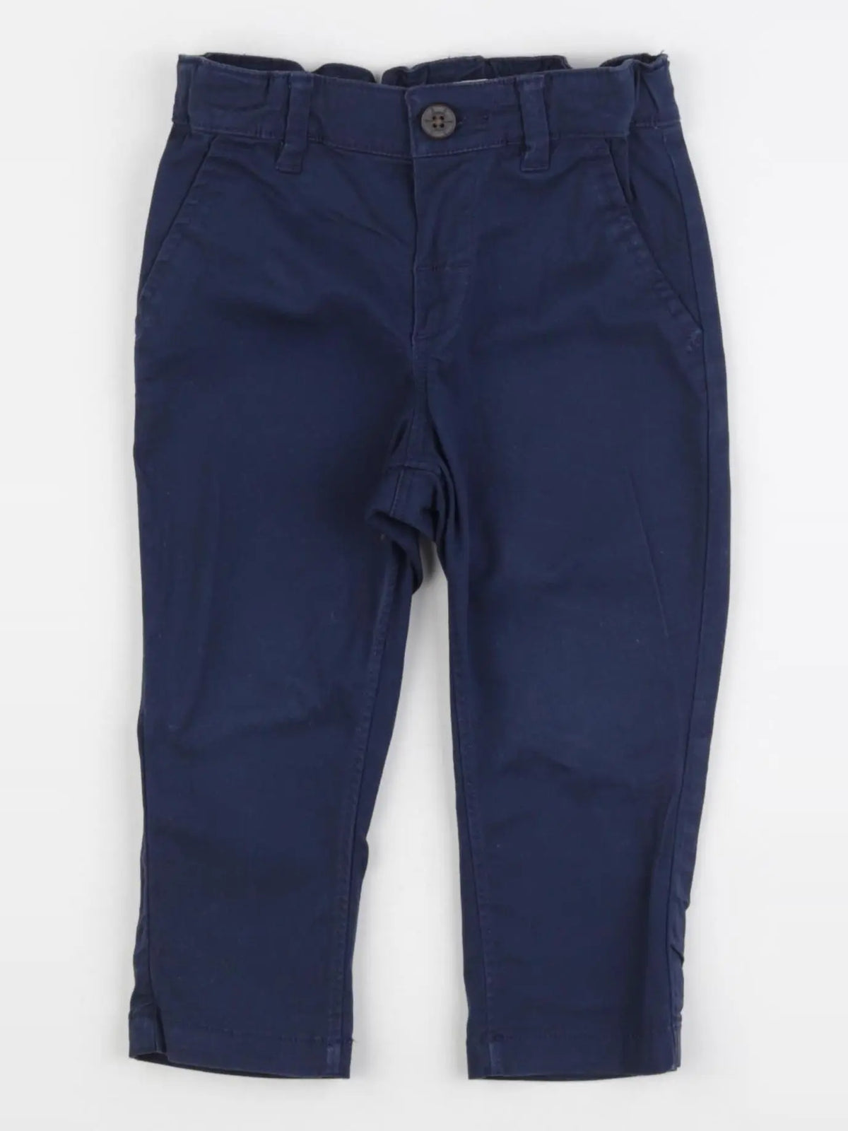 H&M - pantalon bleu - 9/12 mois