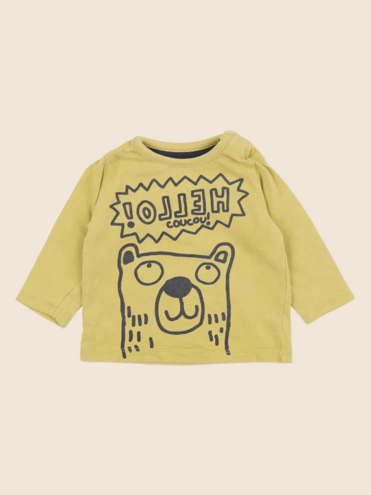 Vertbaudet - tee-shirt jaune - 3 mois