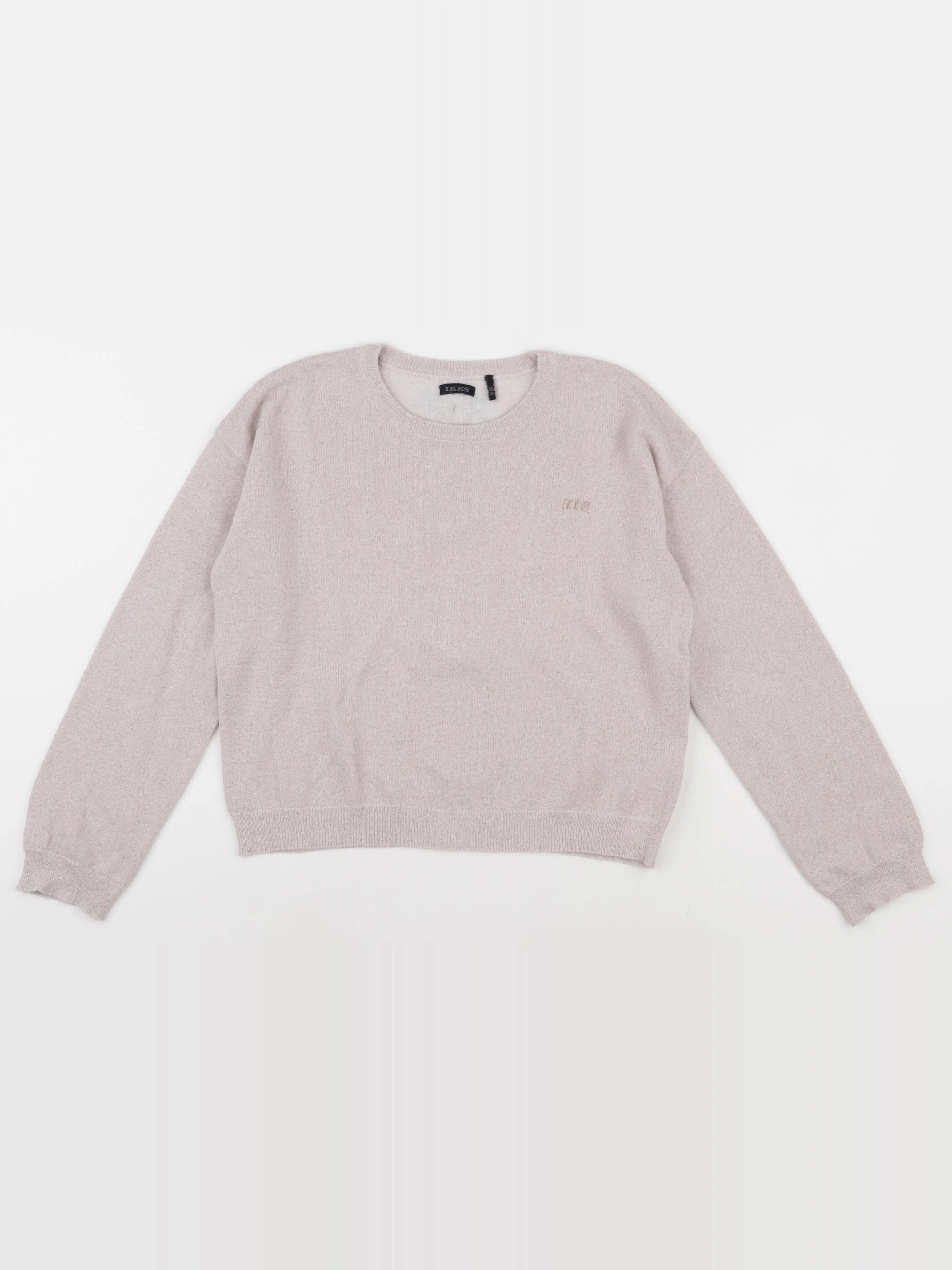 IKKS - pull beige, or - 10 ans