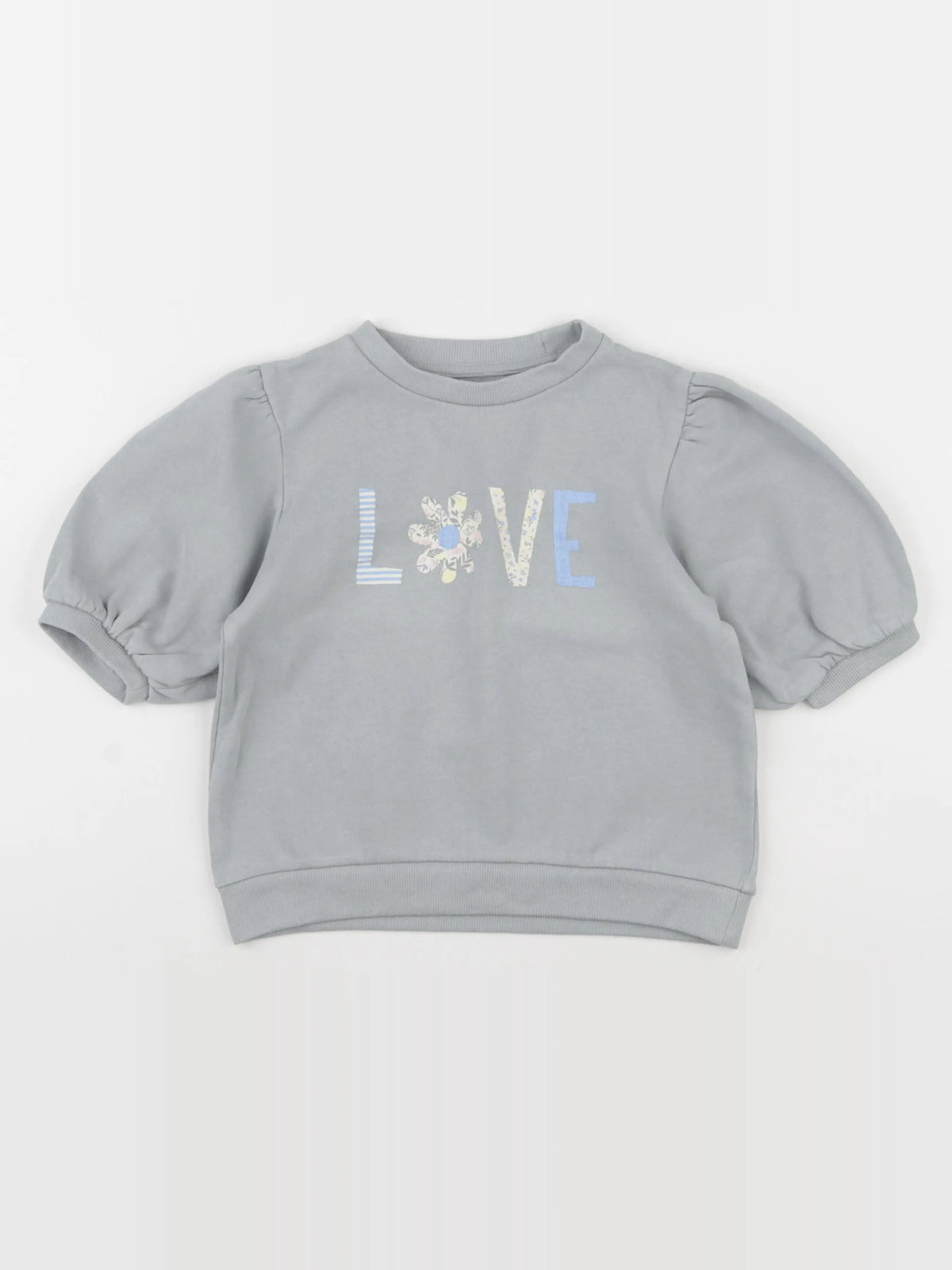 Vertbaudet - sweat vert - 8 ans