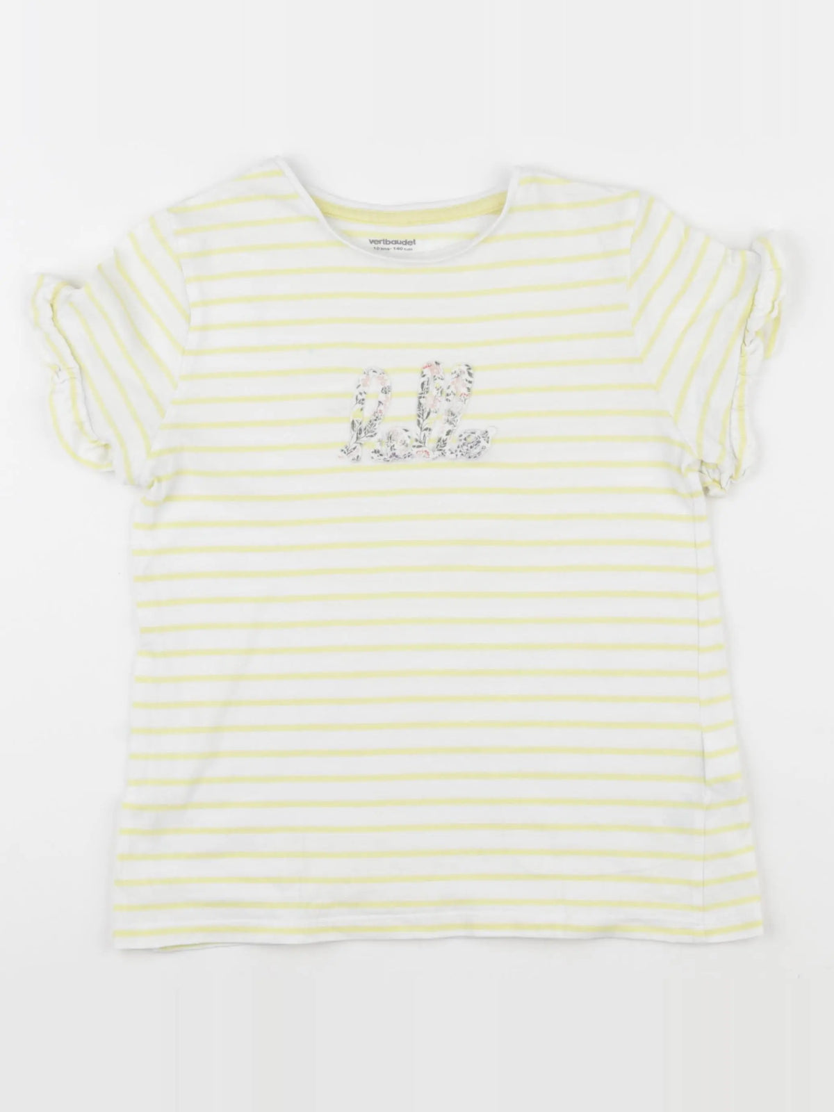 Vertbaudet - tee-shirt jaune - 10 ans