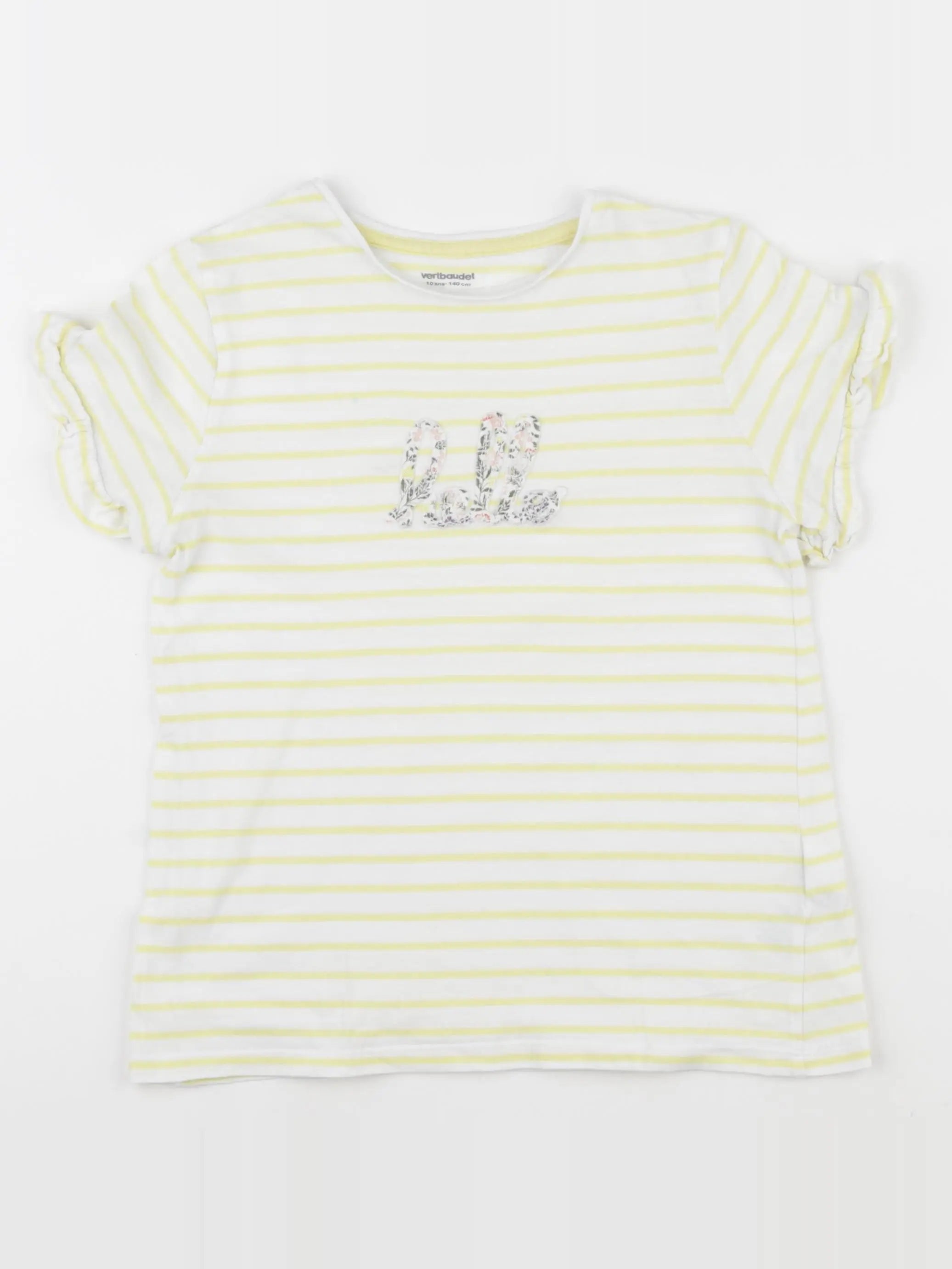 Vertbaudet - tee-shirt jaune - 10 ans