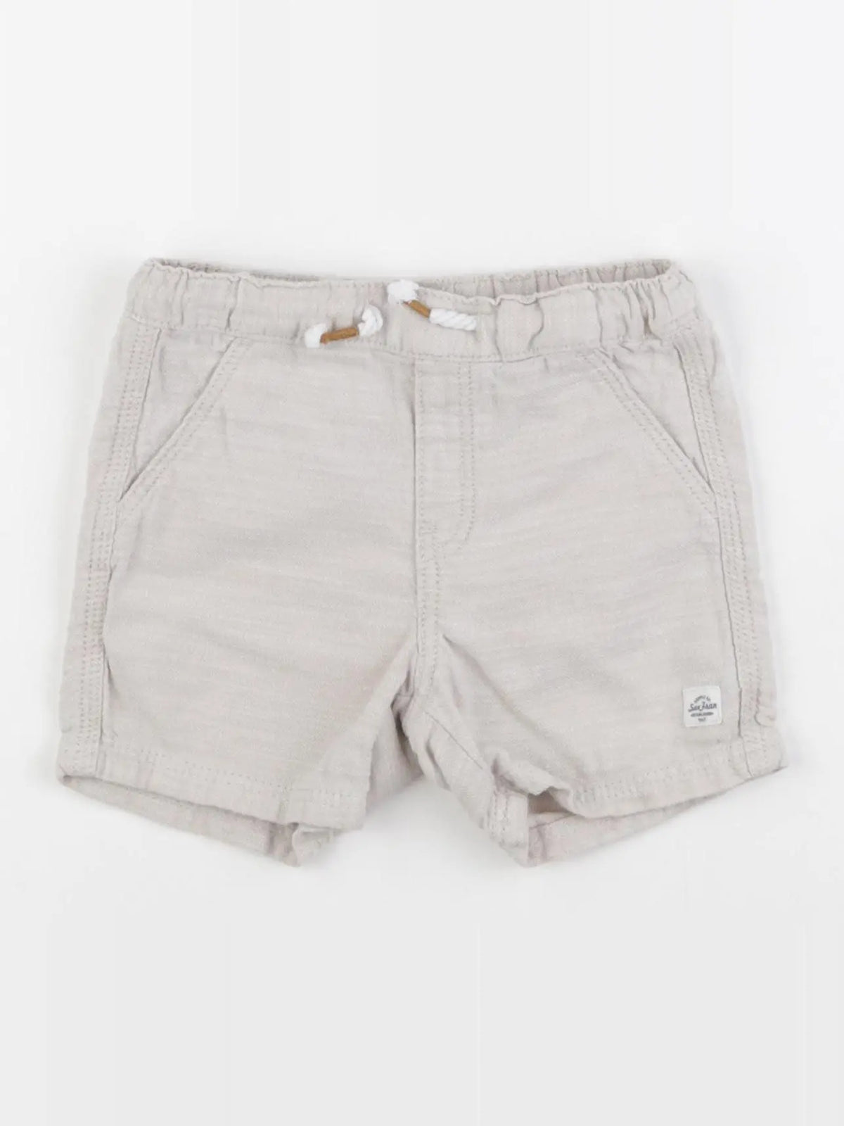 H&M - short beige - 12/18 mois