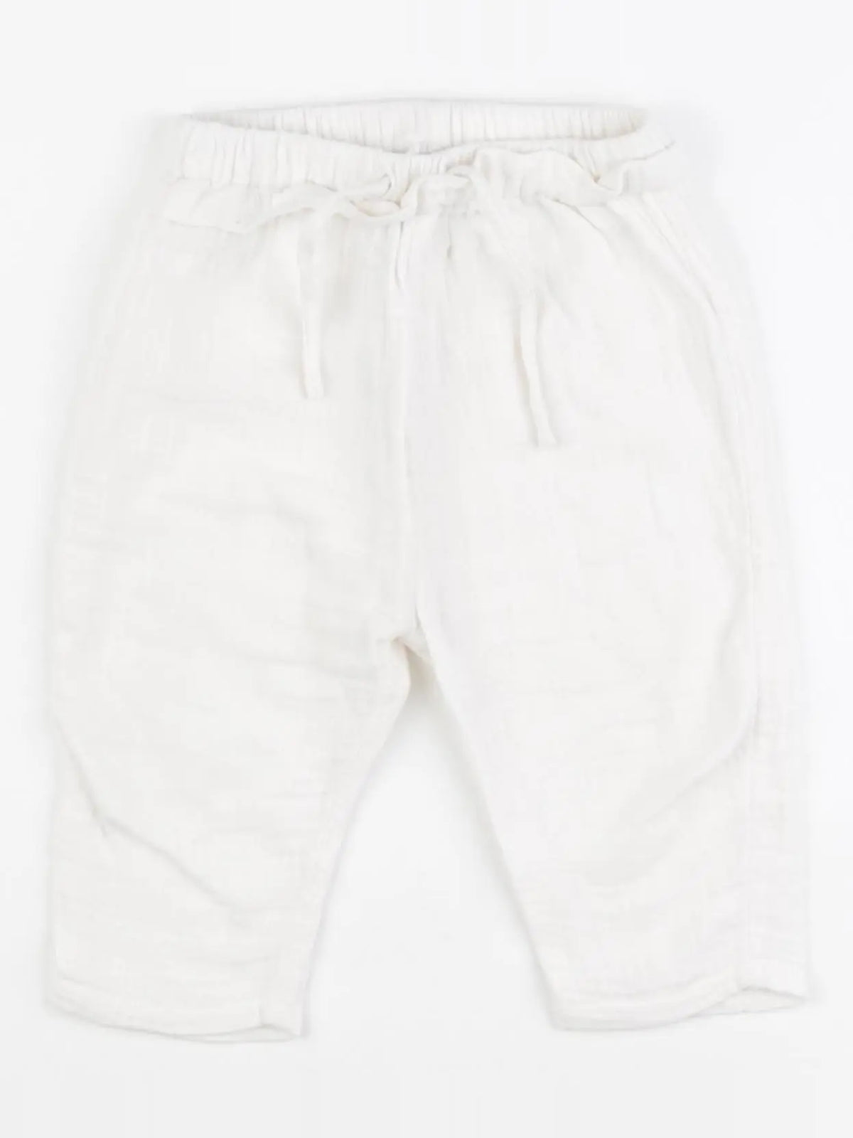 Vertbaudet - pantalon blanc - 9 mois