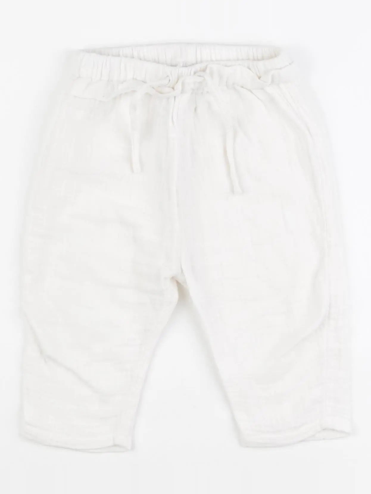 Vertbaudet - pantalon blanc - 9 mois